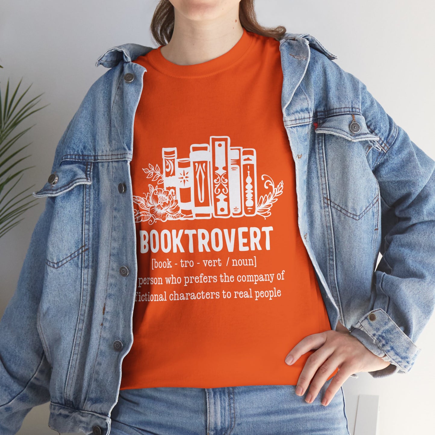 Booktrovert Definition Unisex Heavy Cotton Tee