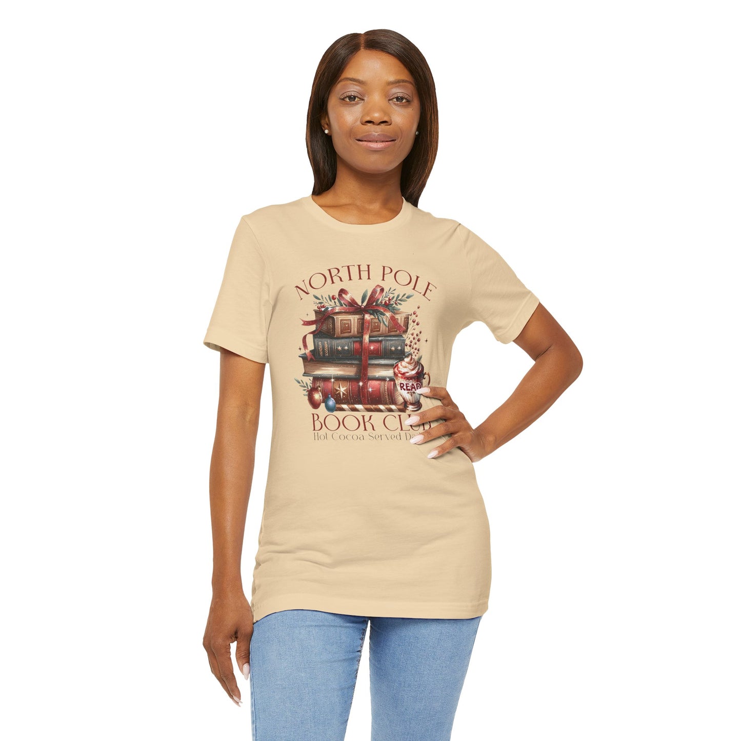 North Pole Book Club Unisex Jersey T-shirt - sizes S - 3X