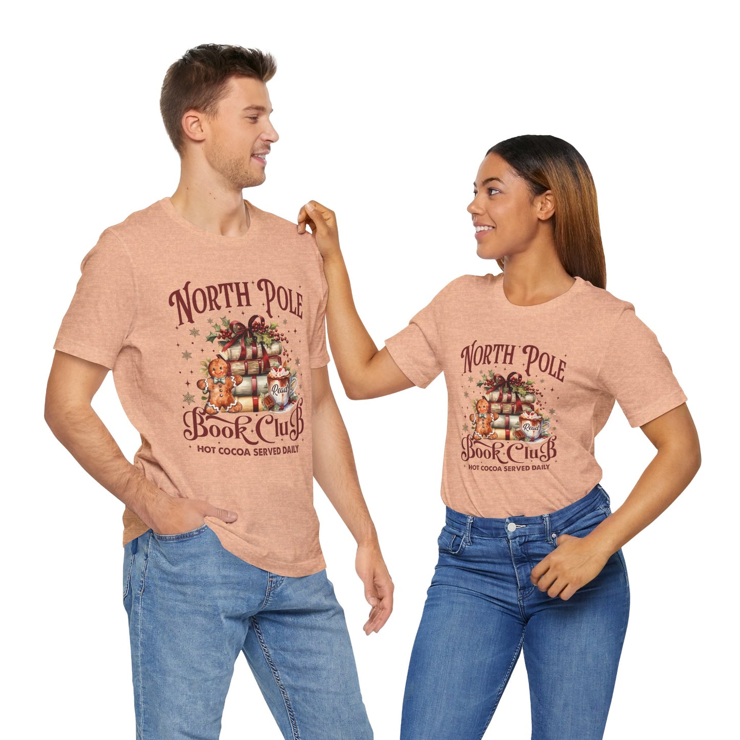 North Pole Book Club Unisex Jersey Short Sleeve Tee - sizes S - 3X