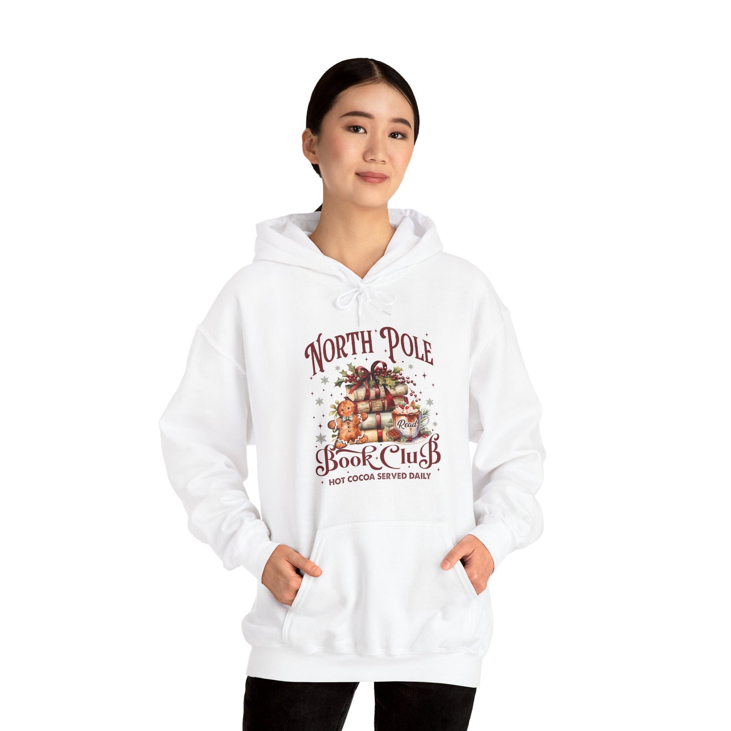 North Pole Book Club Unisex Heavy Blend™ Hooded Sweatshirt -sizes S - 3X