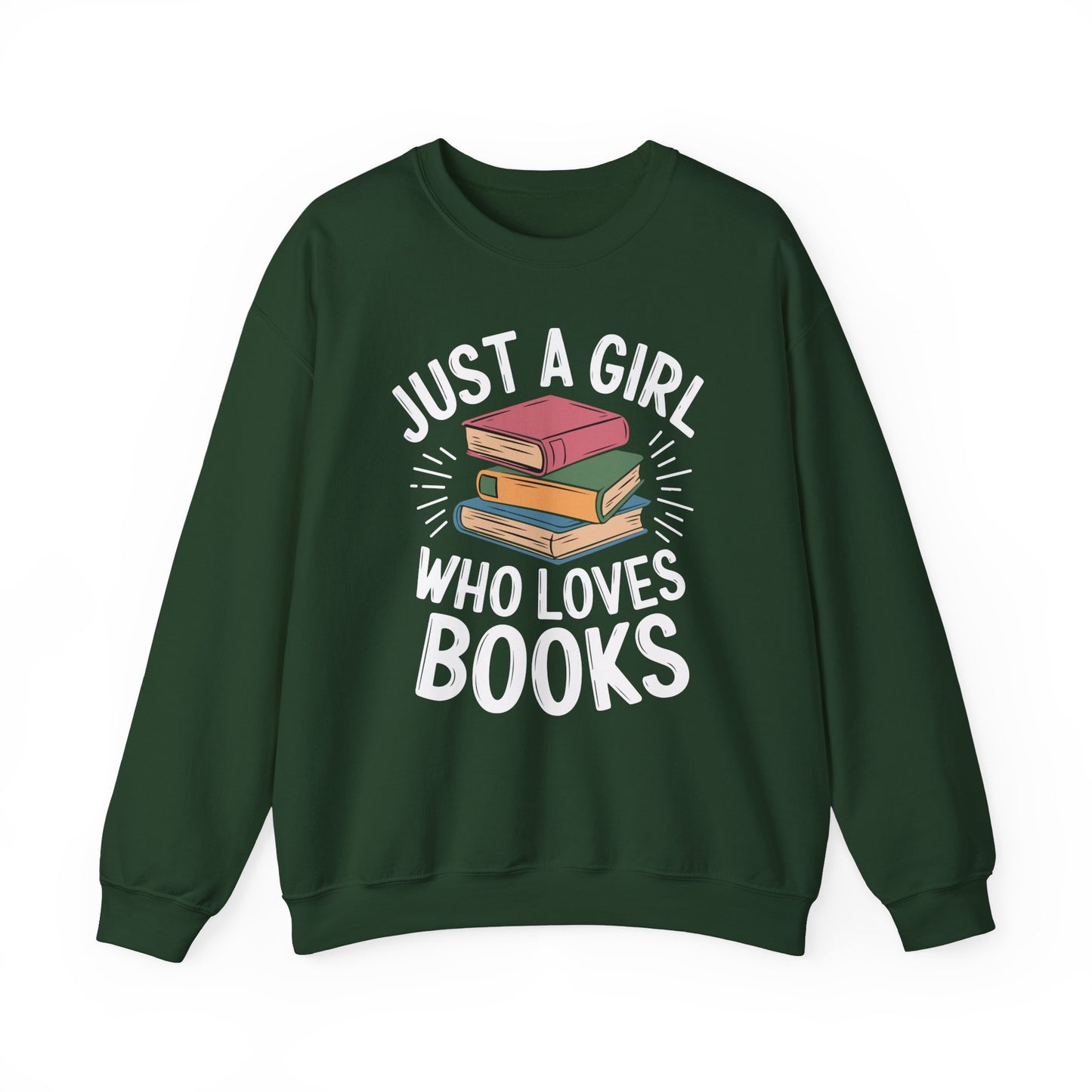 Just a Girl Who Loves Unisex Heavy Blend™ Crewneck Sweatshirt - S - 5X