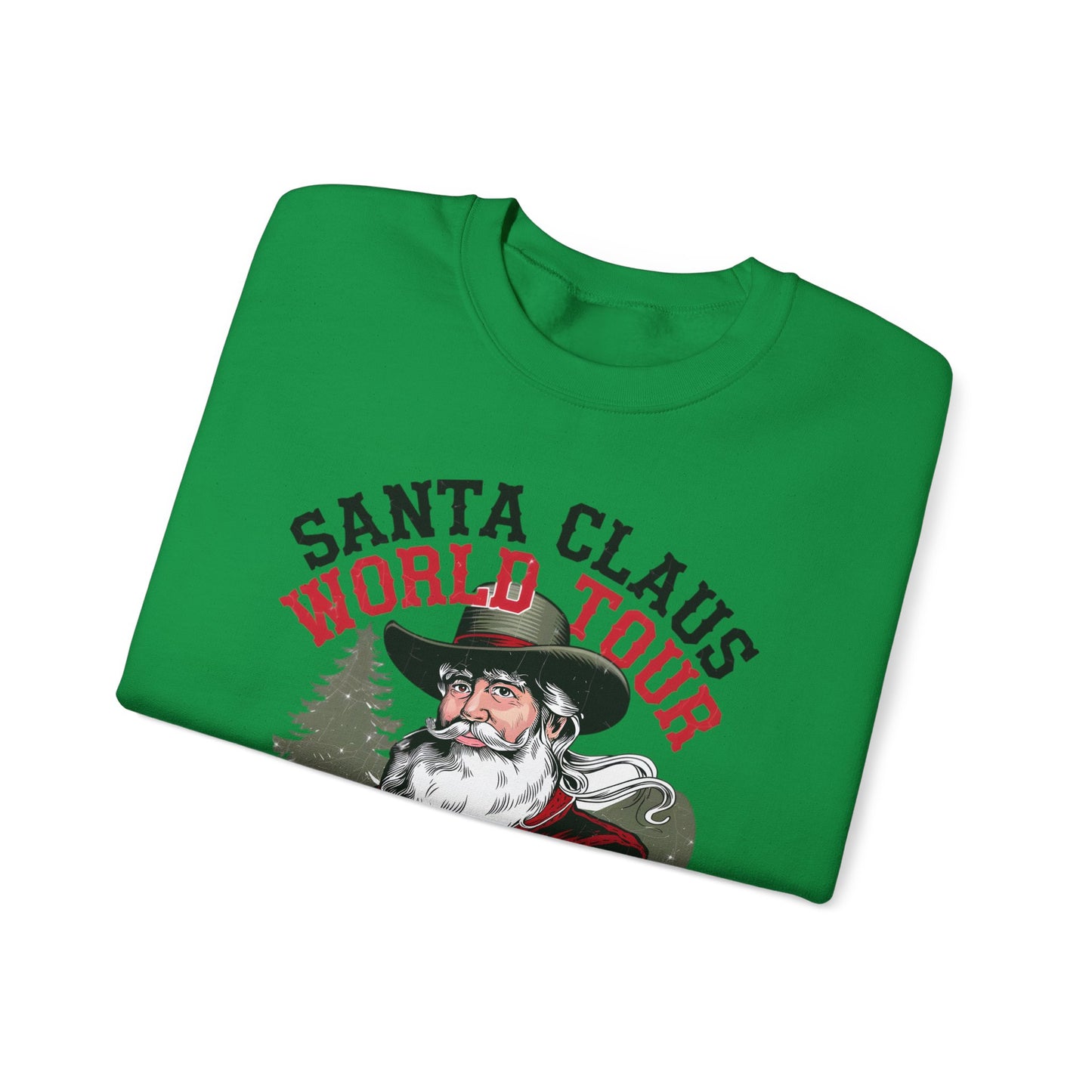 Santa Claus World Tour - Unisex Heavy Blend™ Crewneck Sweatshirt - sizes S - 5X - Rocking around the Christmas Tree