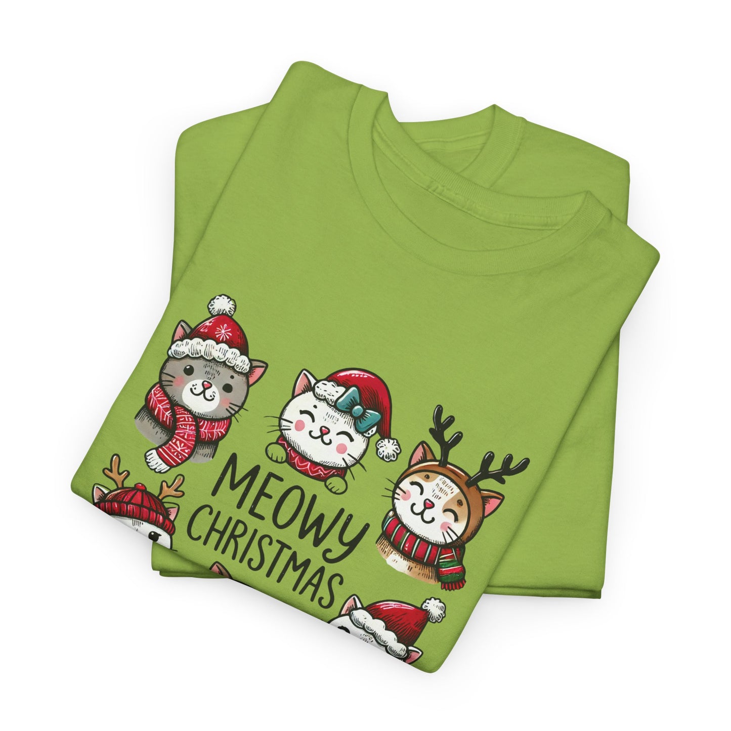 Meowy Christmas Unisex T-shirt - sizes S - 5X