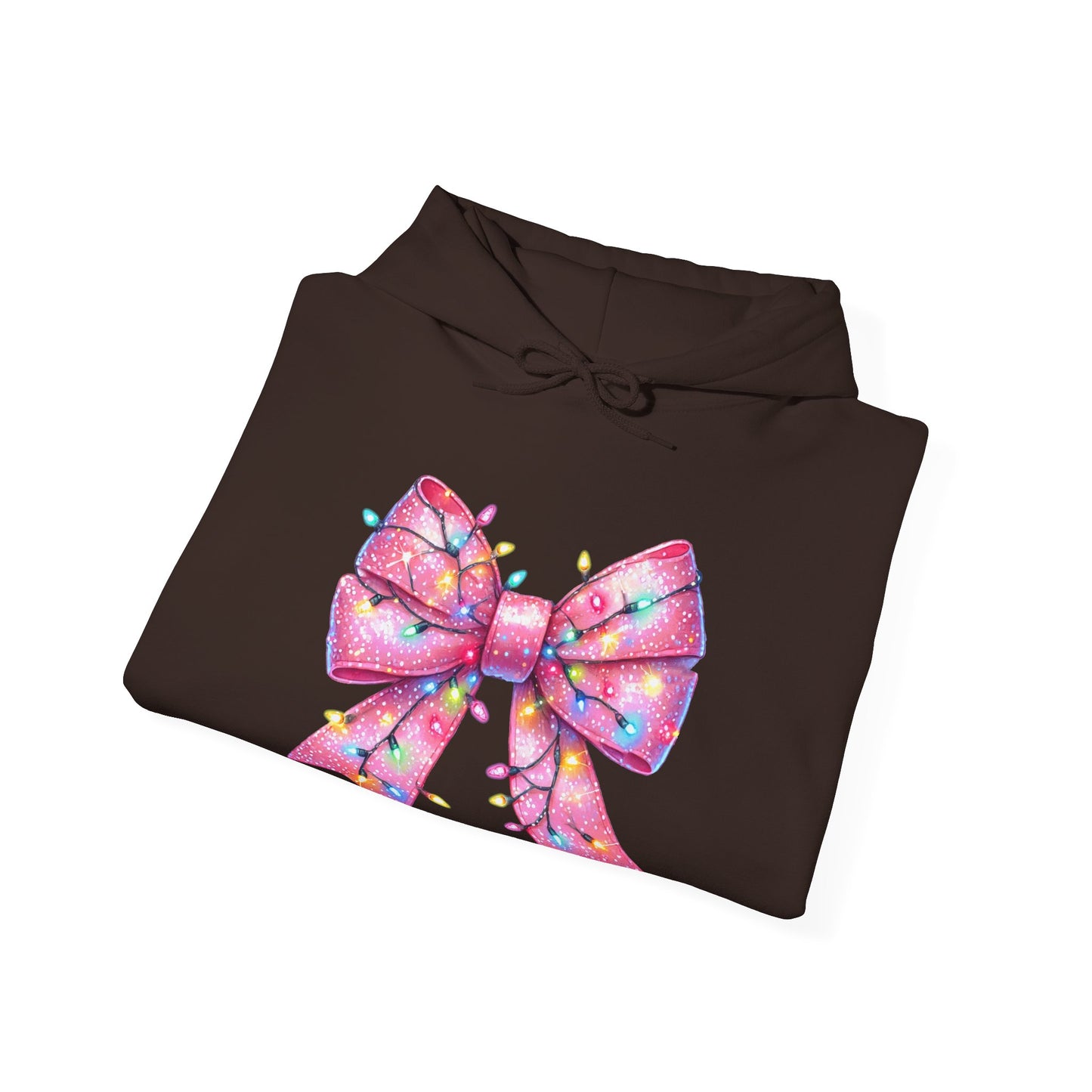 Big Pink Christmas Bow Unisex Heavy Blend™ Hooded Sweatshirt - sizes S - 3X