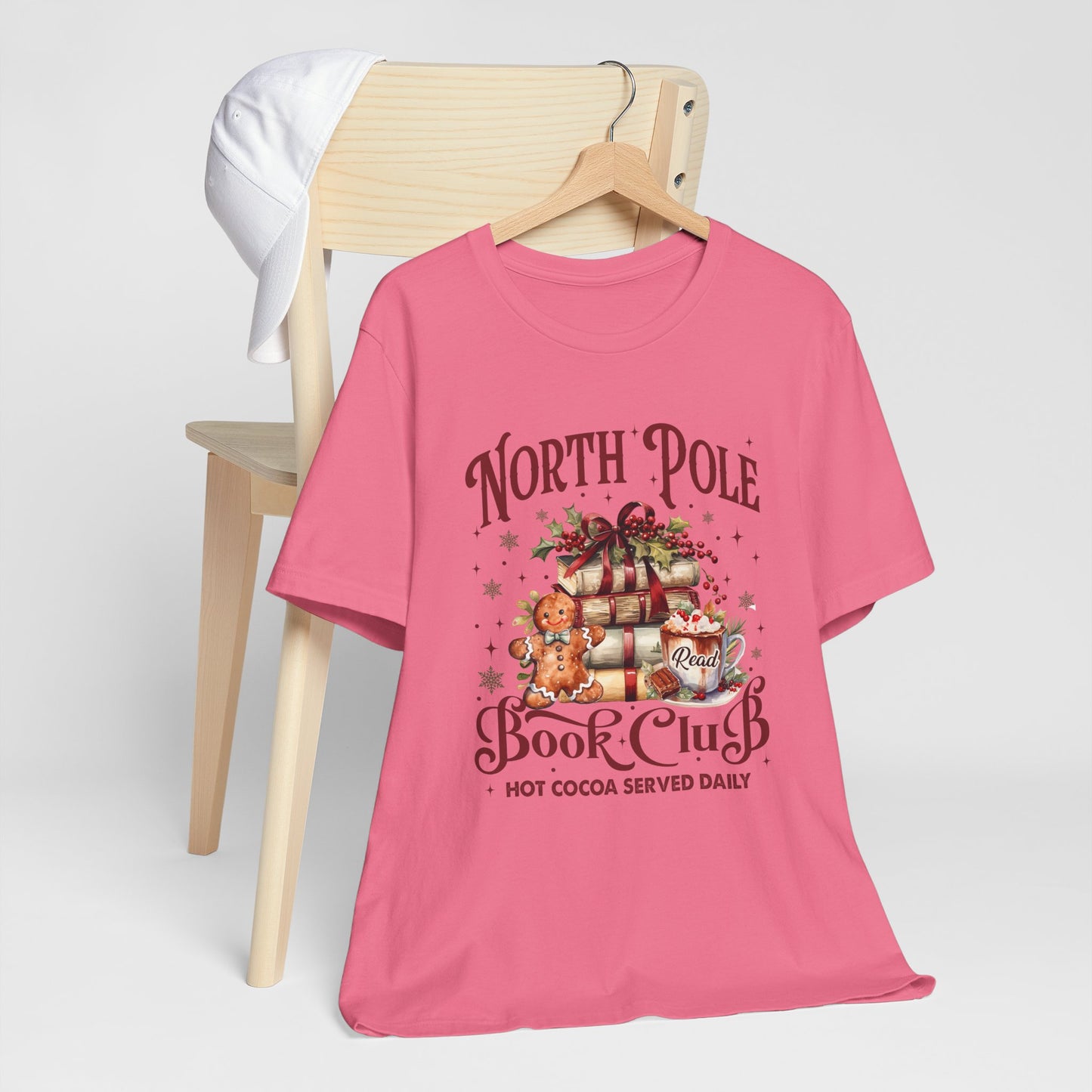 North Pole Book Club Unisex Jersey Short Sleeve Tee - sizes S - 3X