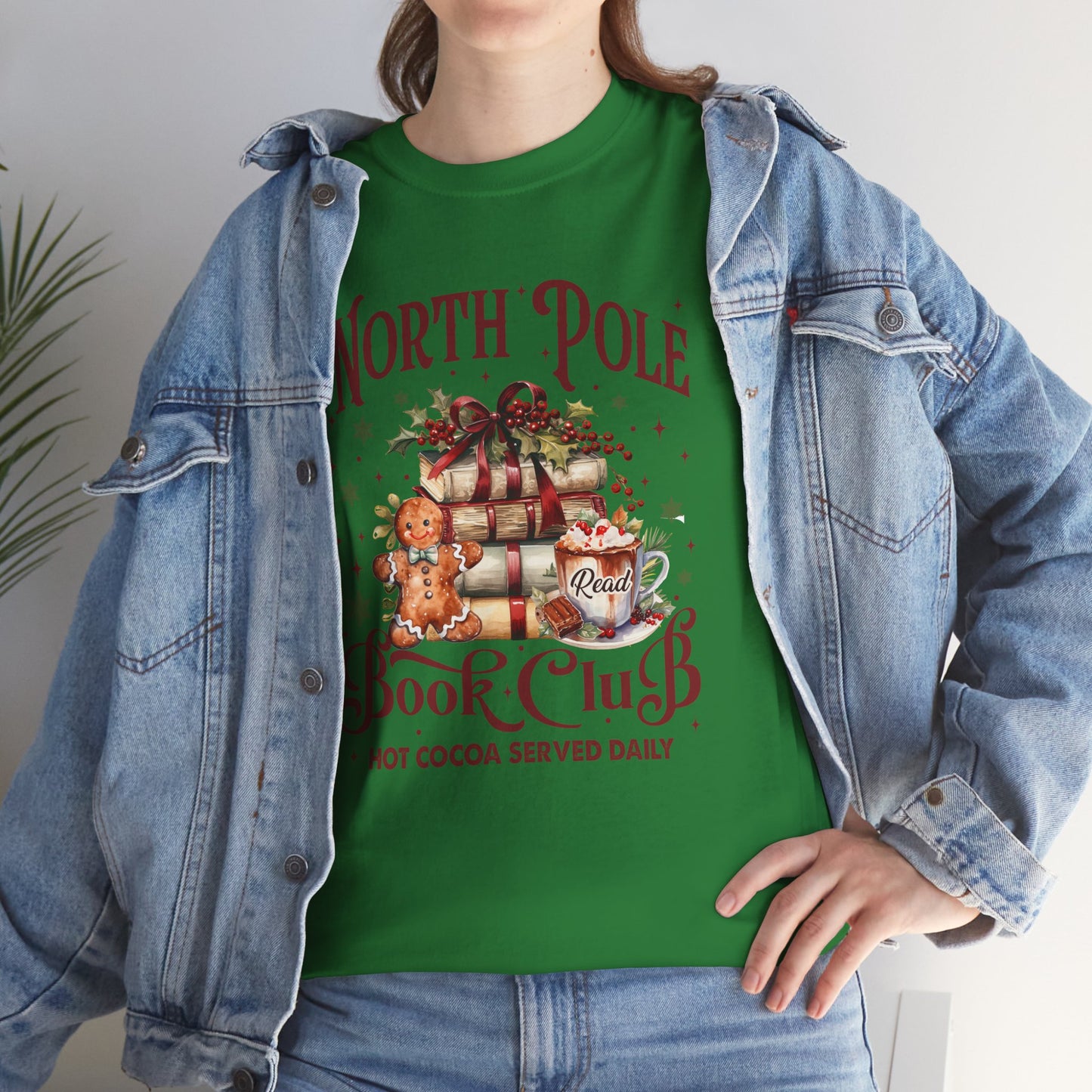 North Pole Book Club Unisex Heavy Cotton Tee - Sizes S - 5X