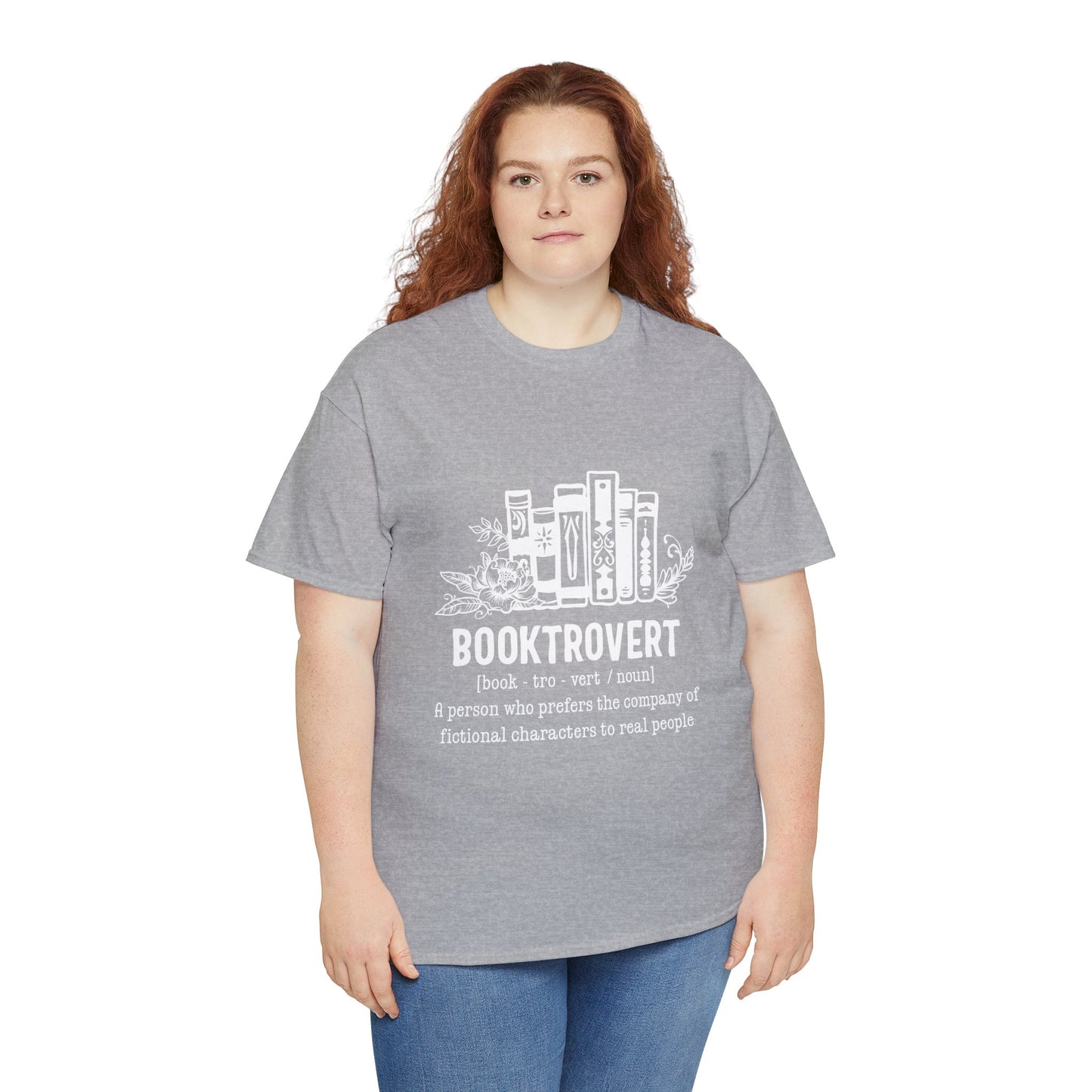 Booktrovert Definition Unisex Heavy Cotton Tee