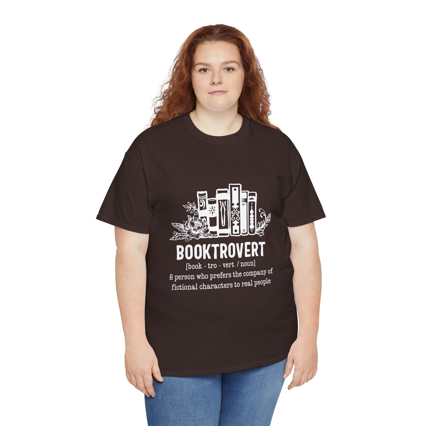 Booktrovert Definition Unisex Heavy Cotton Tee