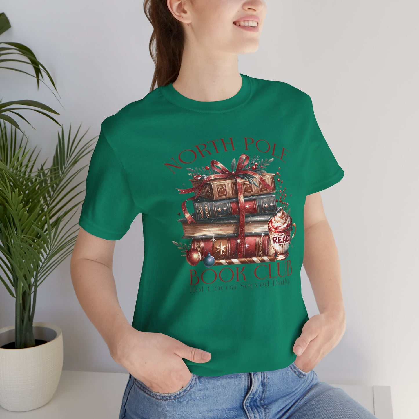 North Pole Book Club Unisex Jersey T-shirt - sizes S - 3X