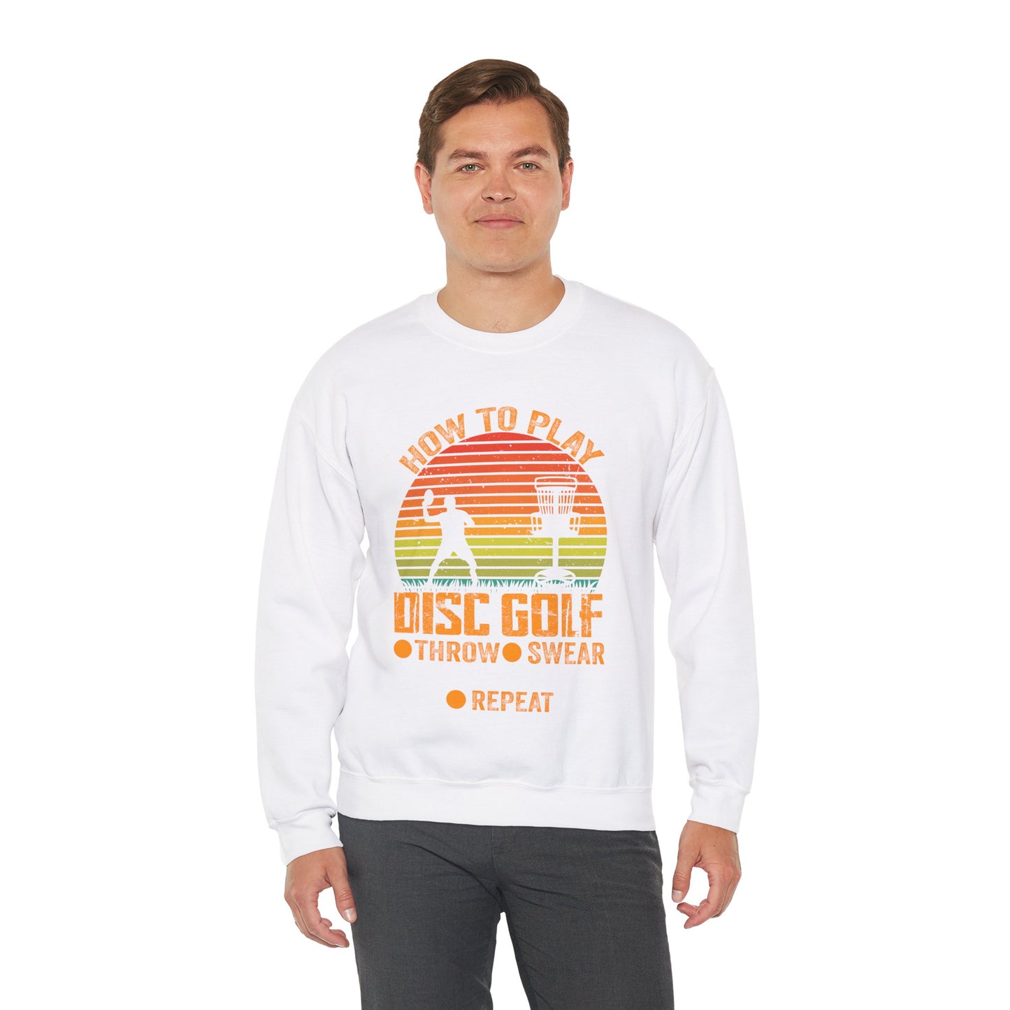 Disc Golf Unisex Heavy Blend Crewneck Sweatshirt - Sizes S - 5X