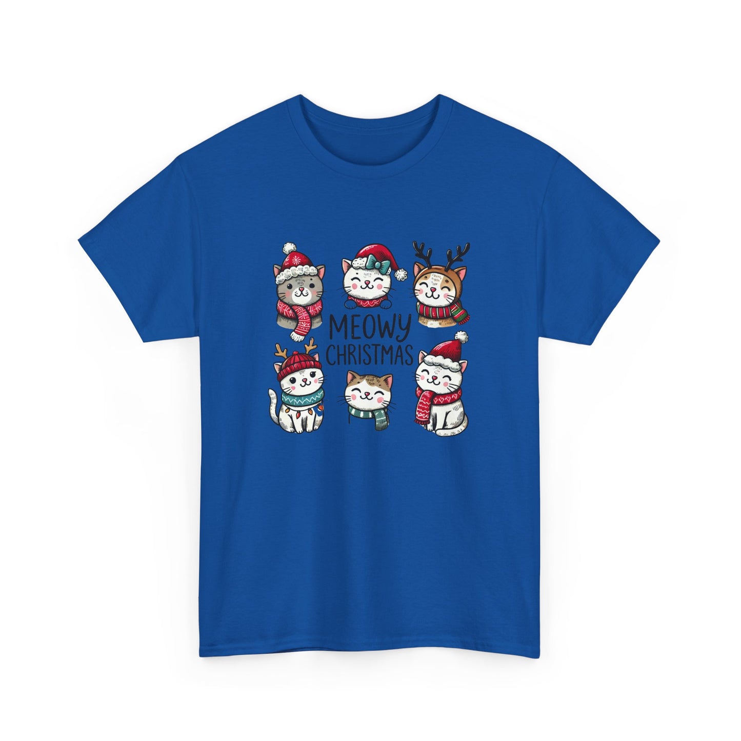 Meowy Christmas Unisex T-shirt - sizes S - 5X