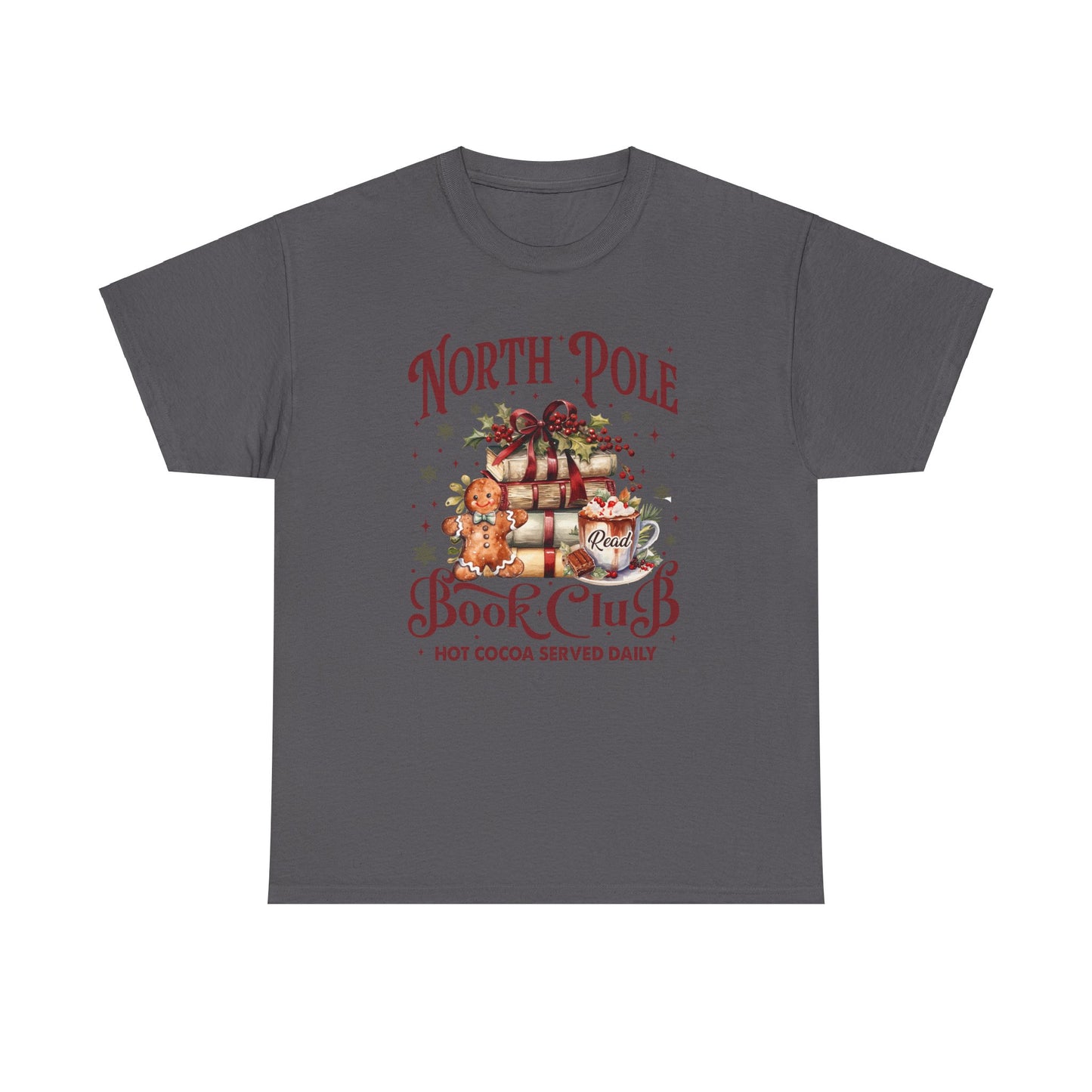 North Pole Book Club Unisex Heavy Cotton Tee - Sizes S - 5X