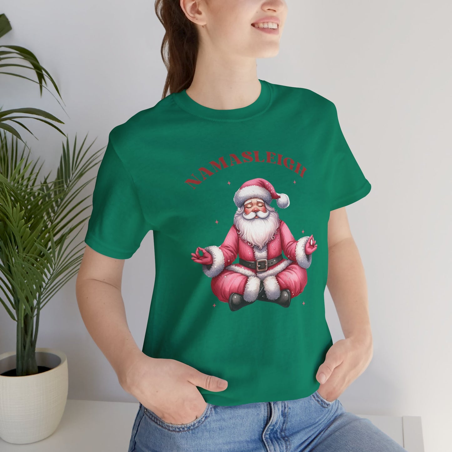 Namasleigh Santa  Unisex Jersey Short Sleeve Tee - size S - 3X