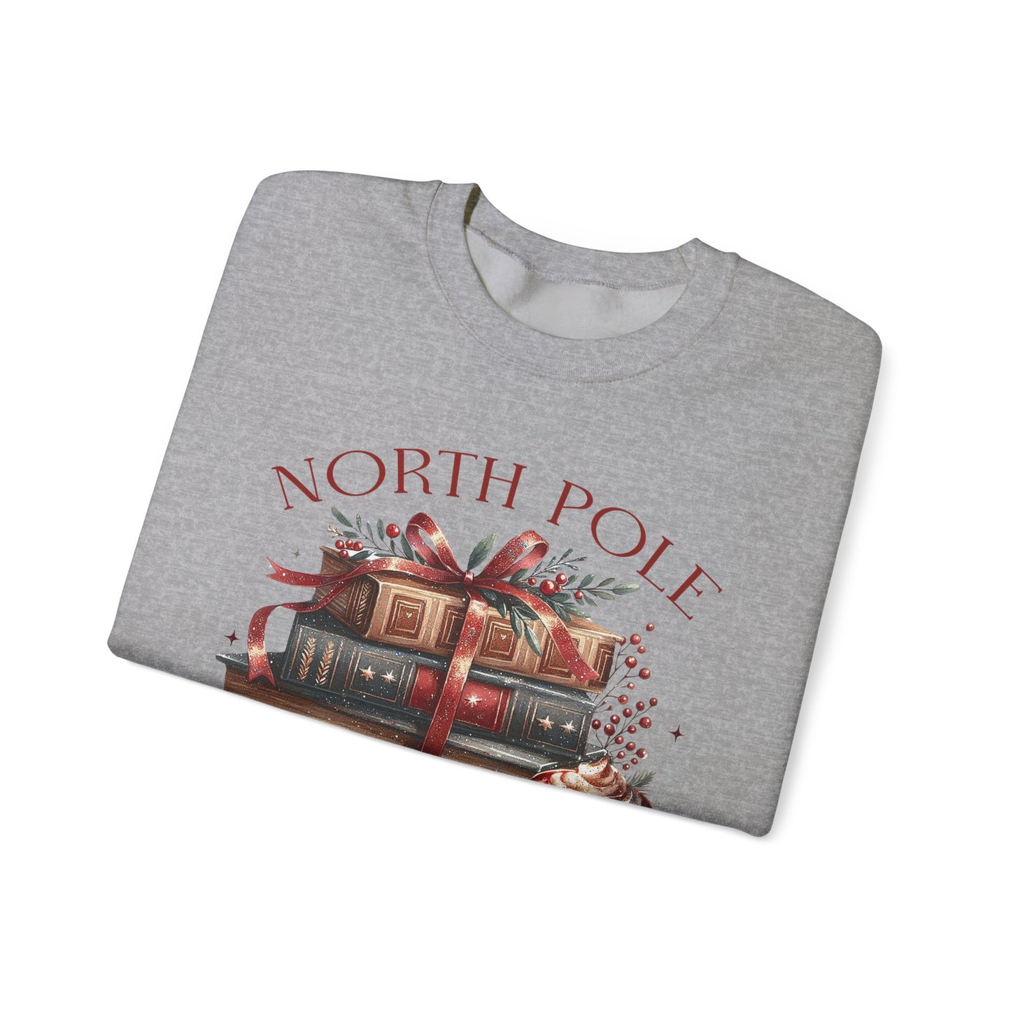 North Pole Book Club Unisex Heavy Blend Crewneck Sweatshirt - S - 5X