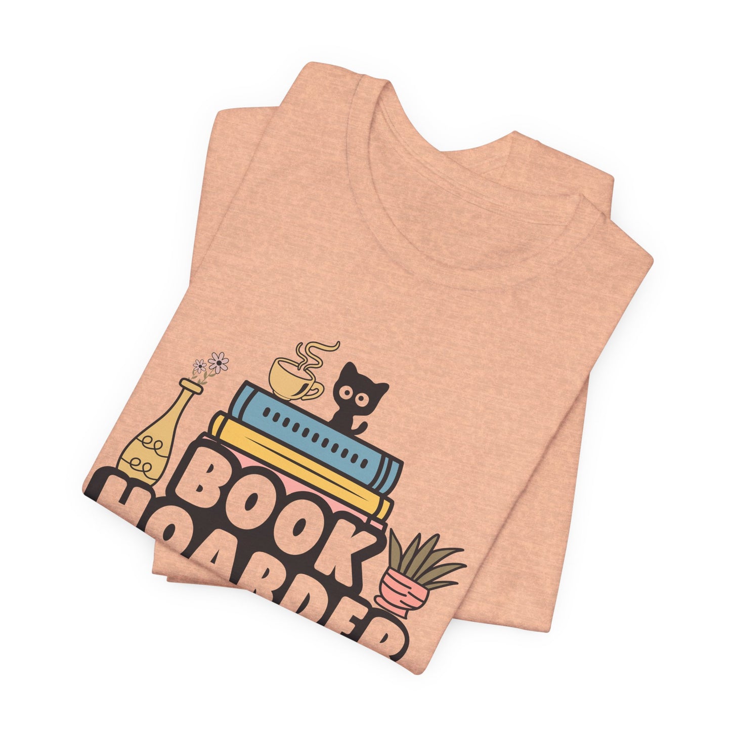 Book Hoarder Unisex Tee - Cat Lover Book Lover Funny Gift - sizes S - 3X