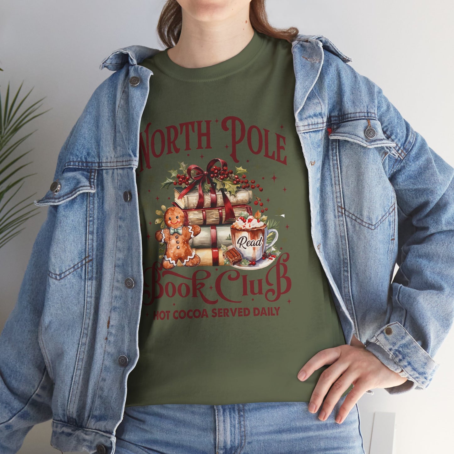 North Pole Book Club Unisex Heavy Cotton Tee - Sizes S - 5X