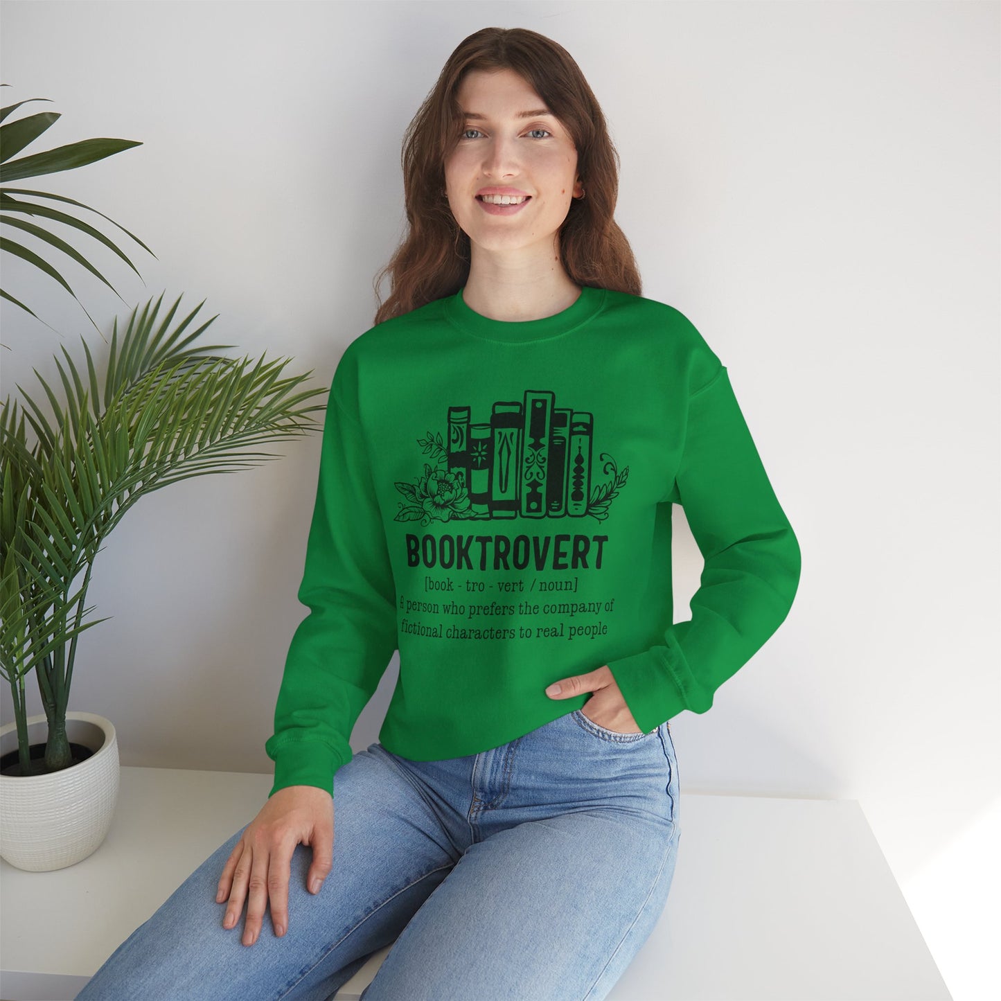 Booktrovert Unisex Heavy Blend Crewneck Sweatshirt