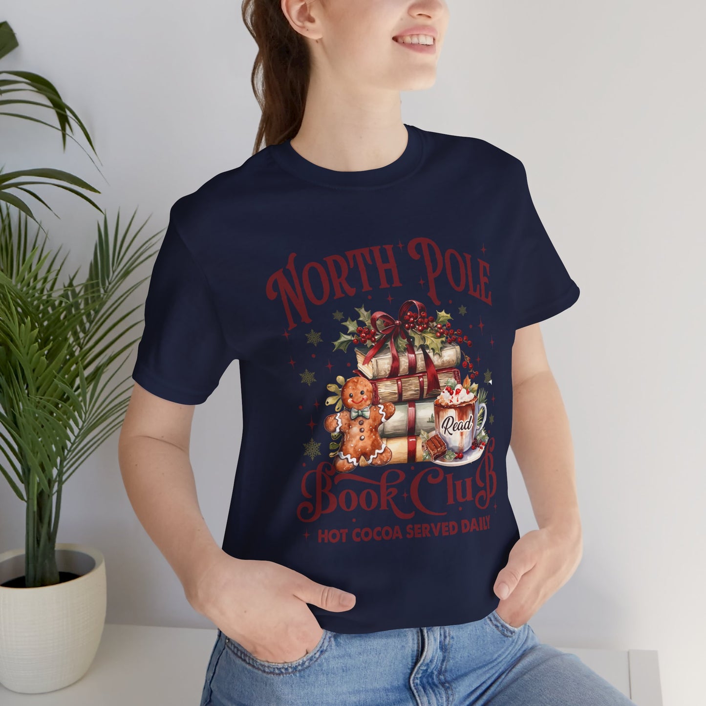 North Pole Book Club Unisex Jersey Short Sleeve Tee - sizes S - 3X