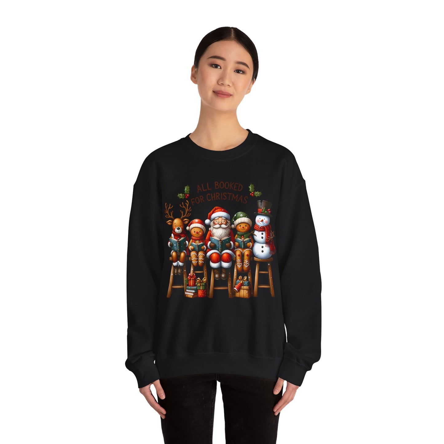 Christmas Characters Unisex Heavy Blend Crewneck Sweatshirt