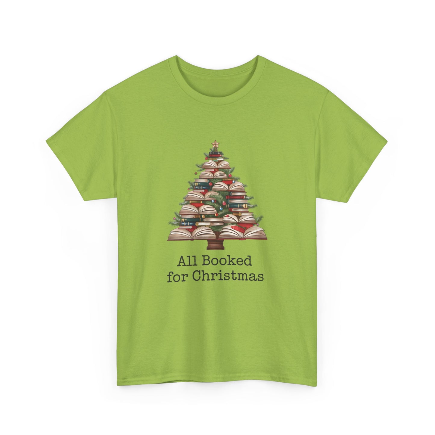 All Booked for Christmas, Book Christmas Tree T-shirt - sizes S - 5X