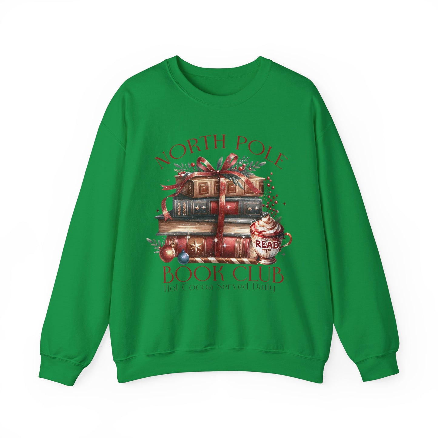 North Pole Book Club Unisex Heavy Blend Crewneck Sweatshirt - S - 5X