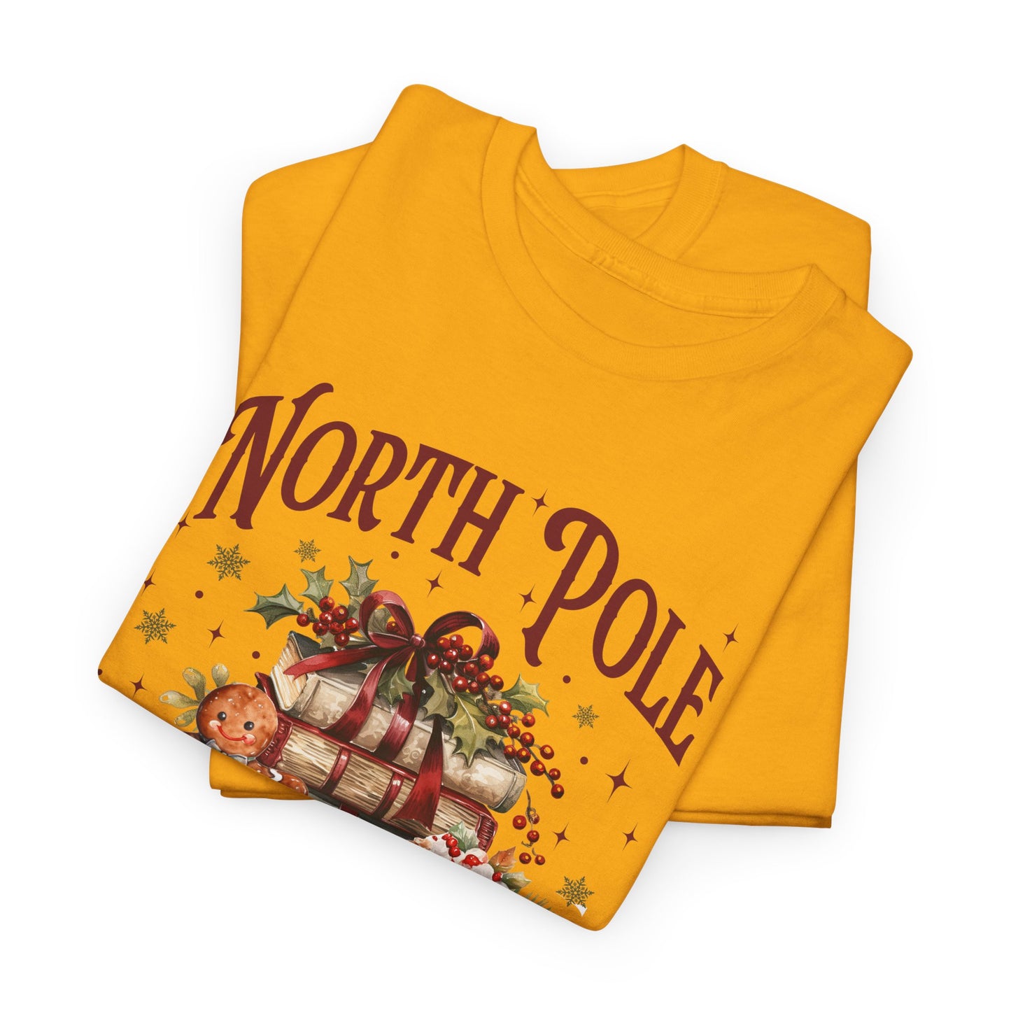 North Pole Book Club Unisex Heavy Cotton Tee - Sizes S - 5X