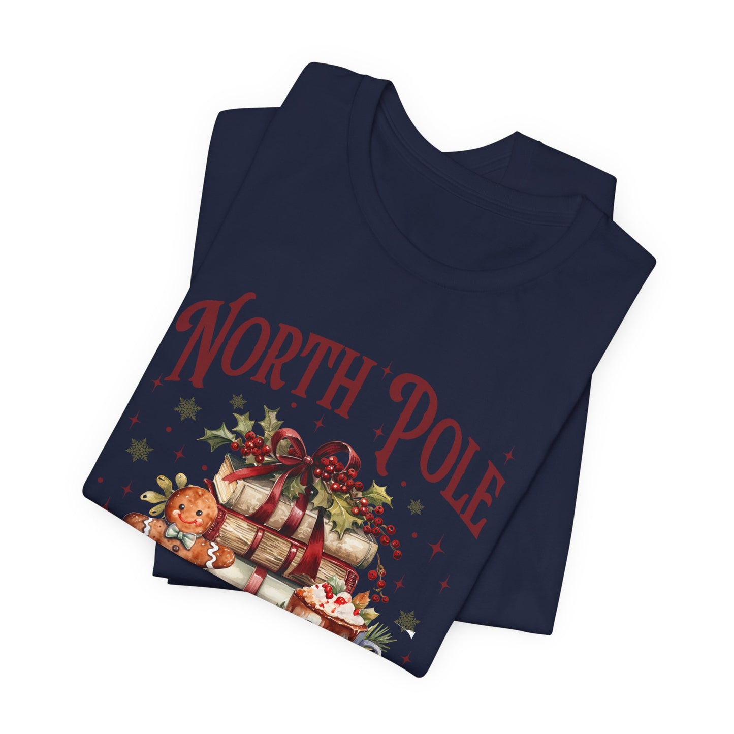 North Pole Book Club Unisex Jersey Short Sleeve Tee - sizes S - 3X