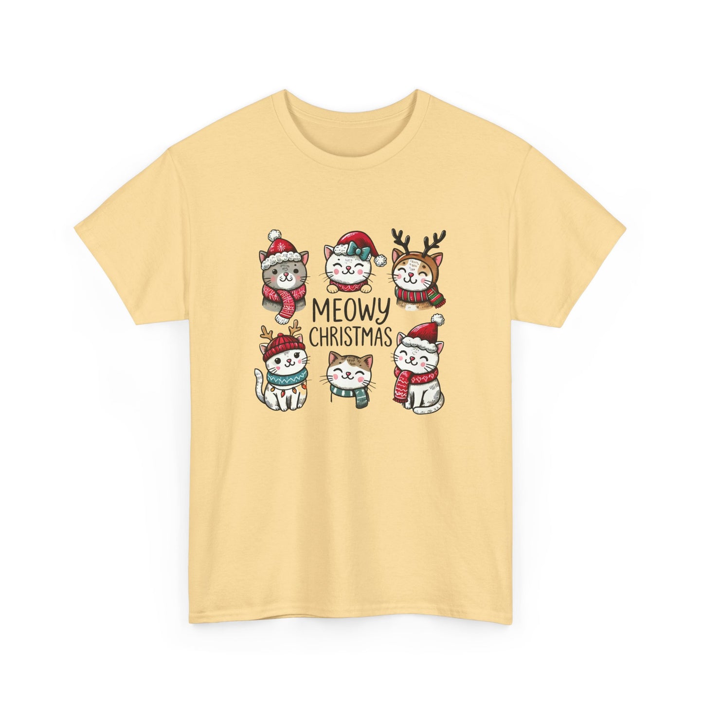 Meowy Christmas Unisex T-shirt - sizes S - 5X