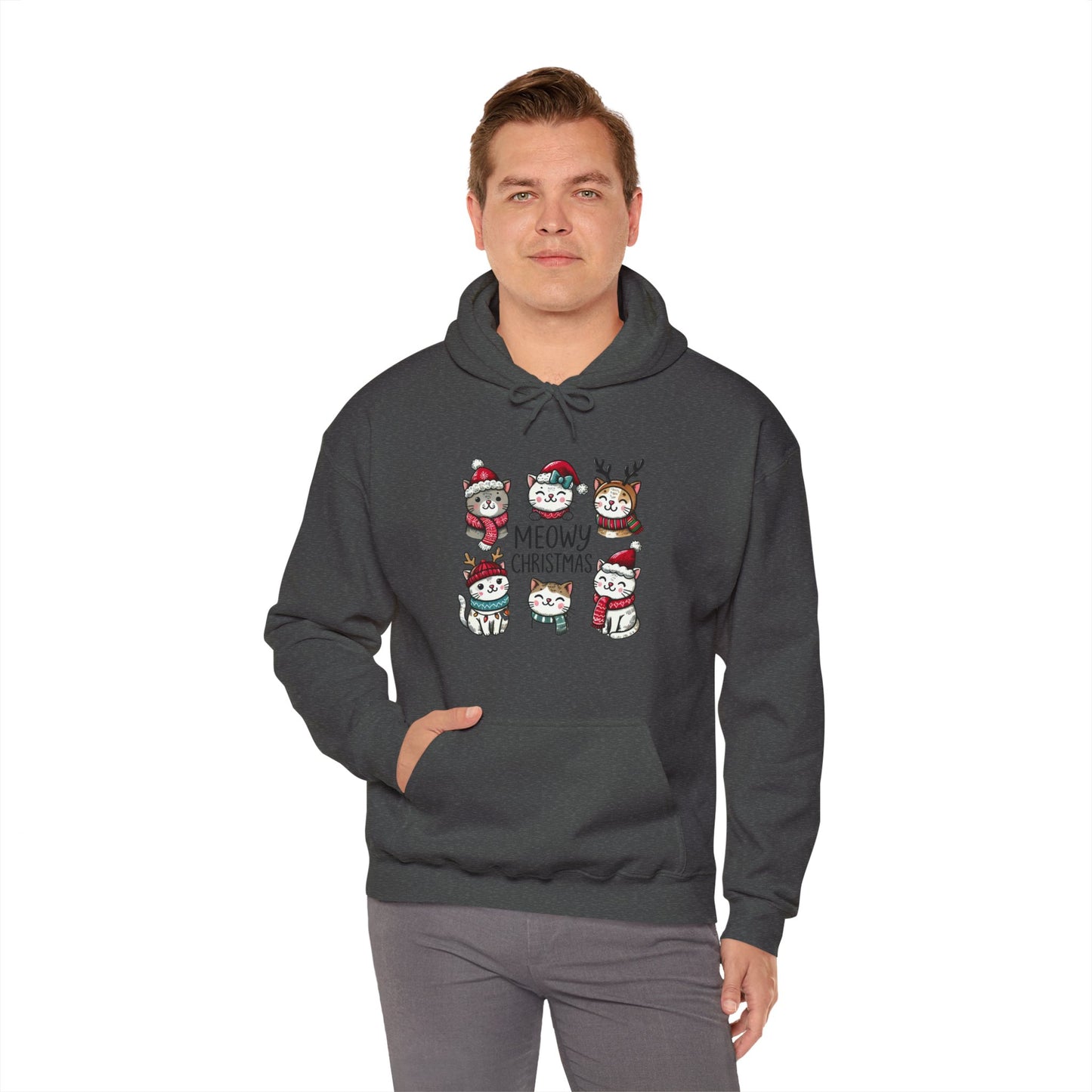 Meowy Christmas Hooded Sweatshirt - sizes S - 5X