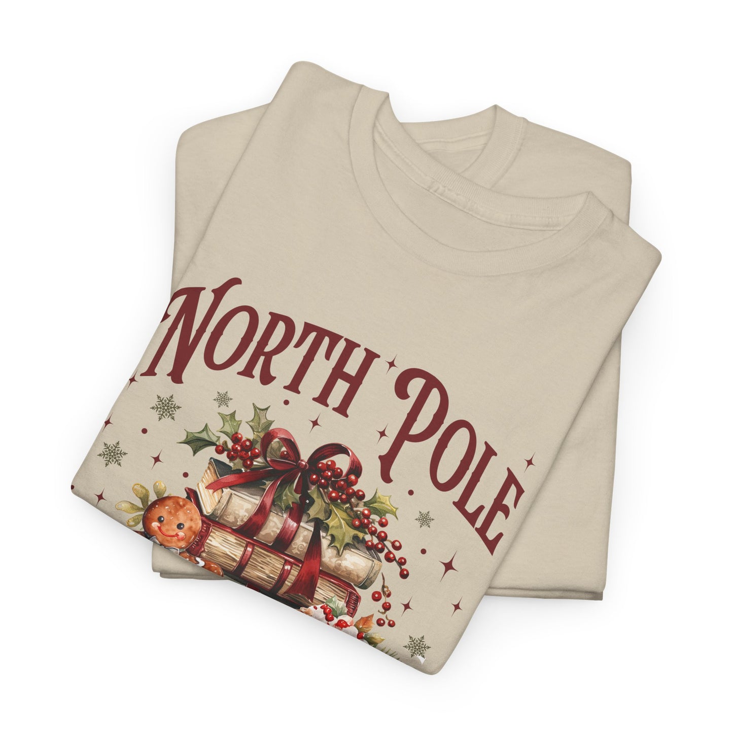 North Pole Book Club Unisex Heavy Cotton Tee - Sizes S - 5X