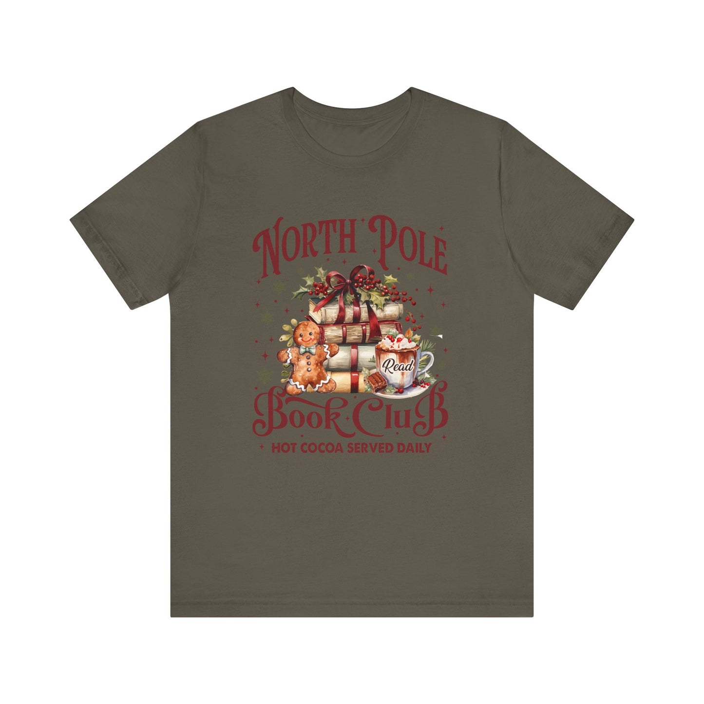 North Pole Book Club Unisex Jersey Short Sleeve Tee - sizes S - 3X