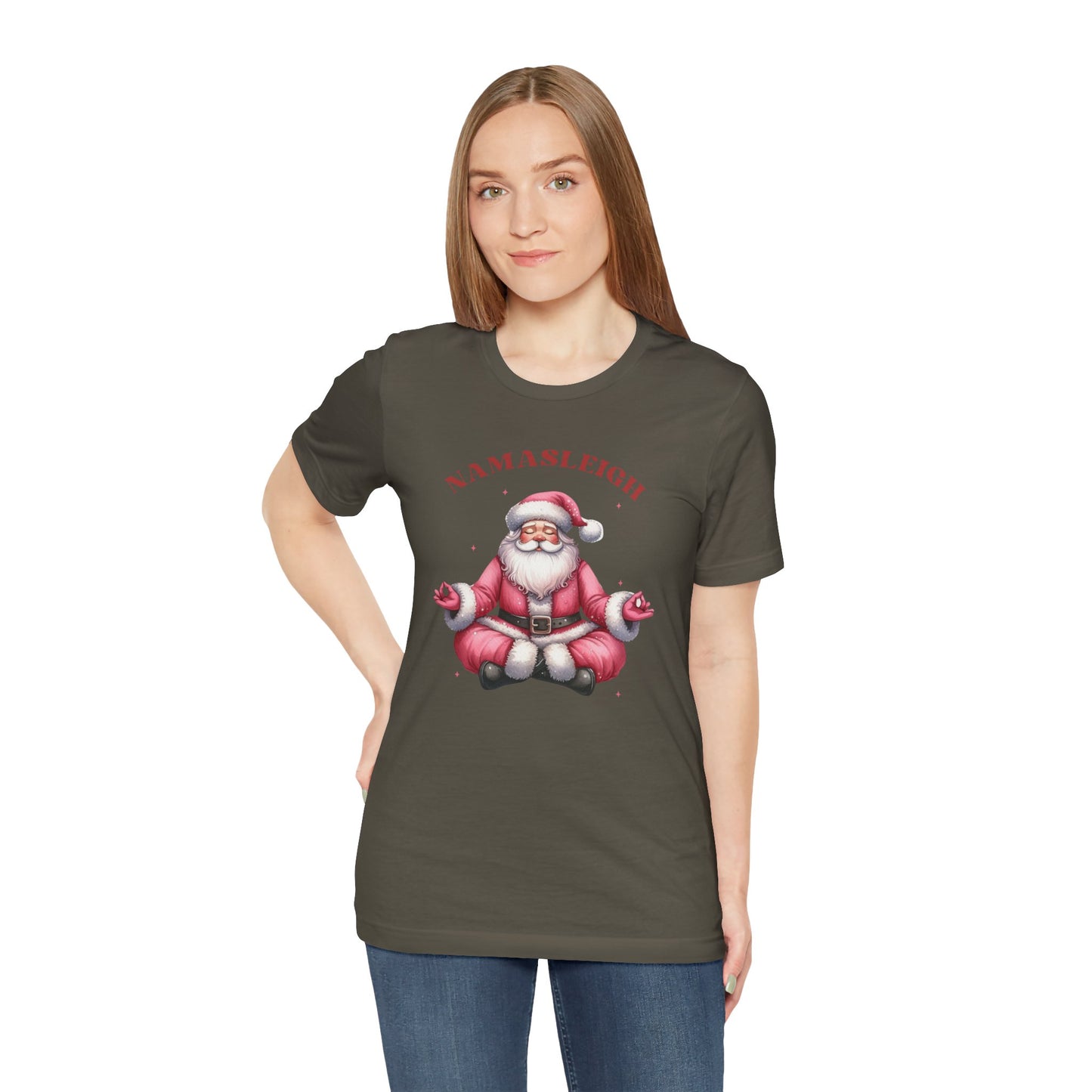 Namasleigh Santa  Unisex Jersey Short Sleeve Tee - size S - 3X