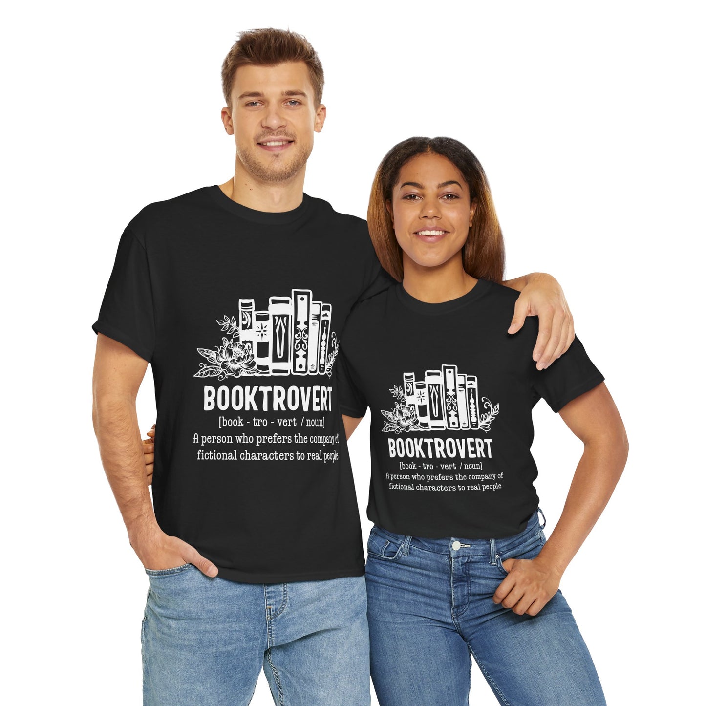 Booktrovert Definition Unisex Heavy Cotton Tee