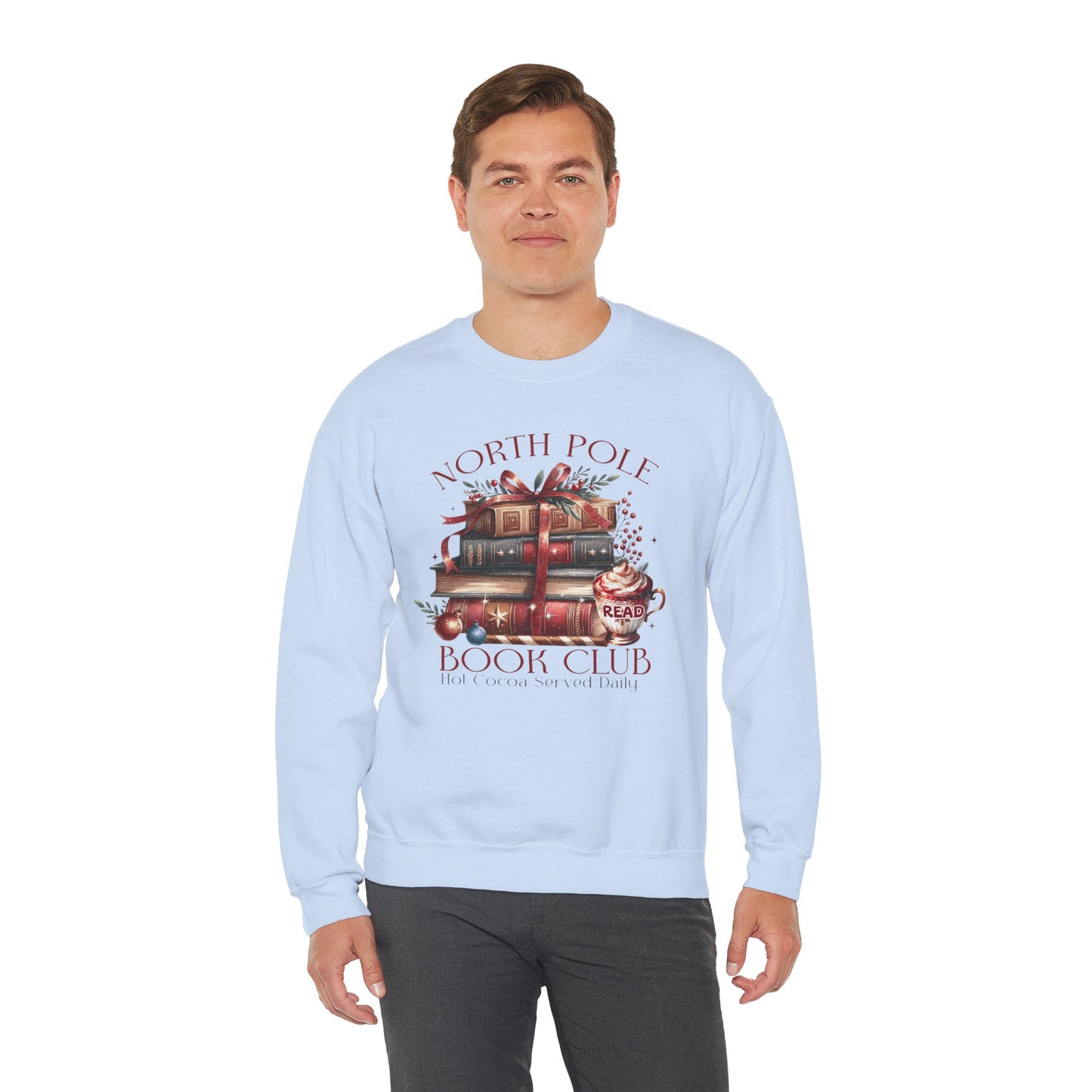 North Pole Book Club Unisex Heavy Blend™ Crewneck Sweatshirt - sizes S - 3X