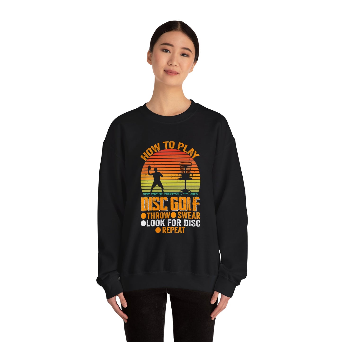 How to Disc Golf Unisex Heavy Blend™ Crewneck Sweatshirt - size S - 5X