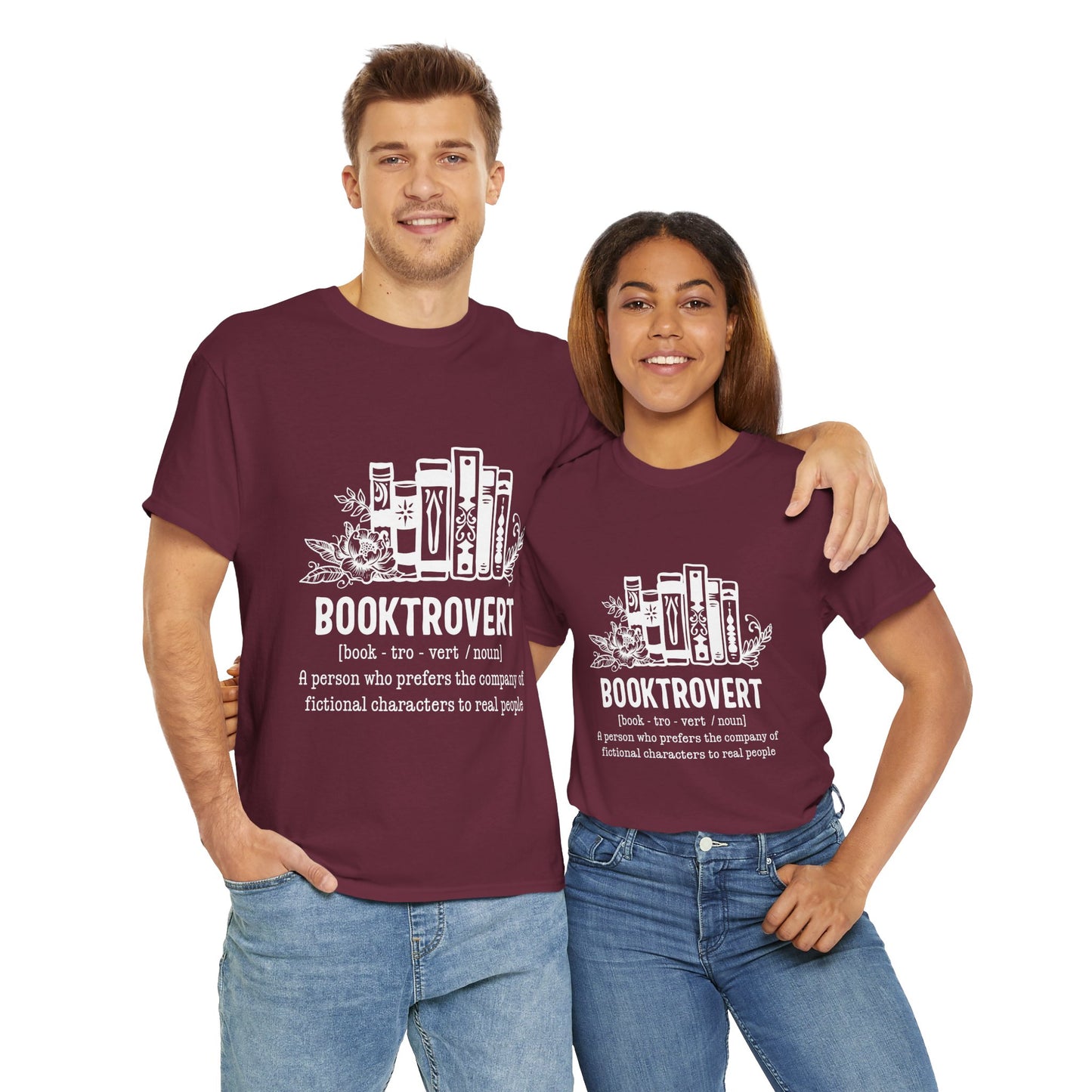 Booktrovert Definition Unisex Heavy Cotton Tee