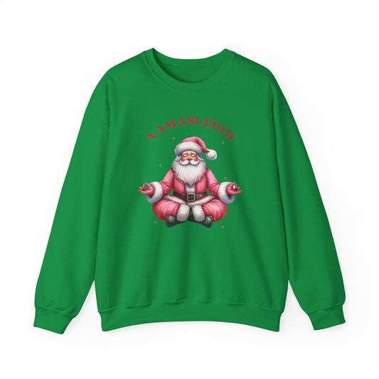 Namasleigh Santa Unisex Heavy Blend Crewneck Sweatshirt - Sizes S - 5X