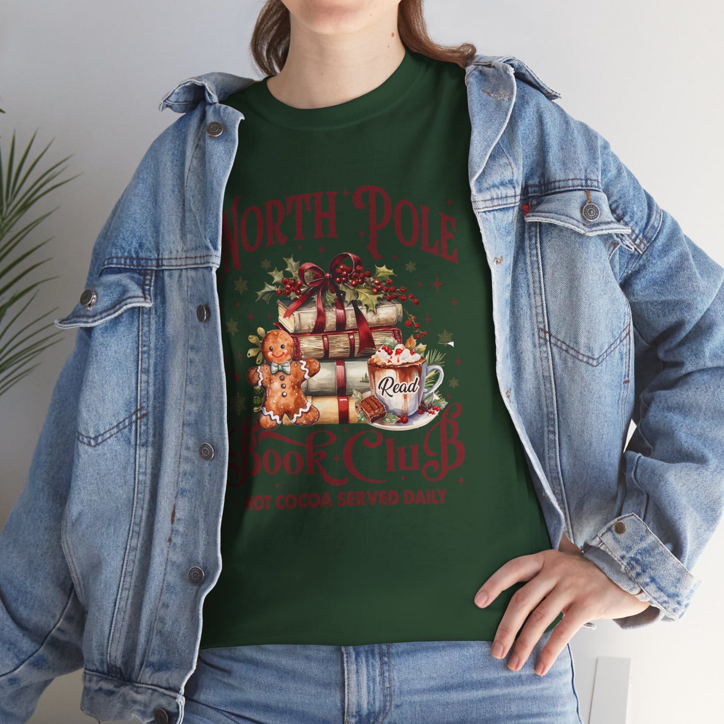 North Pole Book Club Unisex Heavy Cotton Tee - Sizes S - 5X