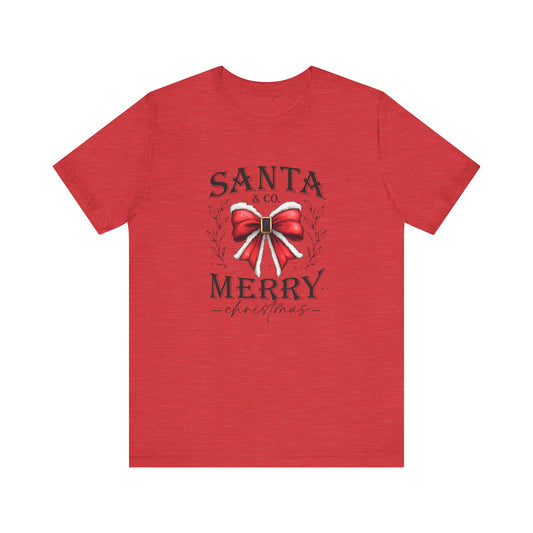 Santa and Co Merry Christmas Unisex Jersey Short Sleeve Tee - sizes S - 5X