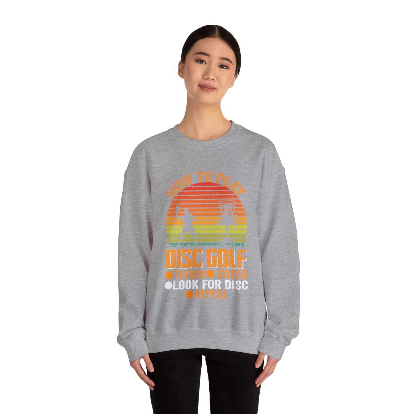 Disc Golf Unisex Heavy Blend Crewneck Sweatshirt - Sizes S - 5X