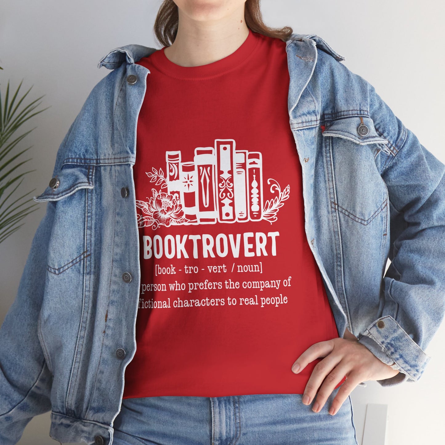 Booktrovert Definition Unisex Heavy Cotton Tee