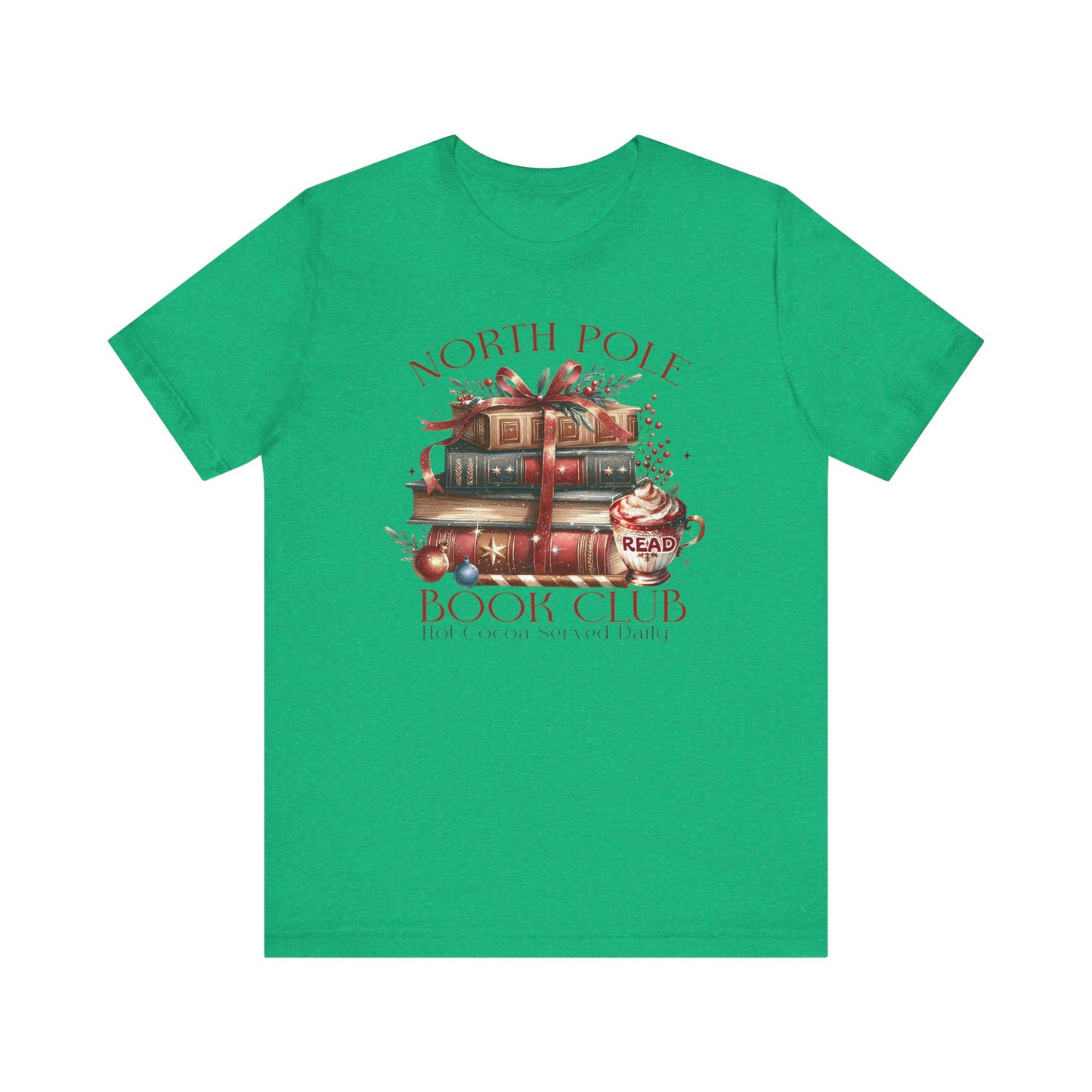 North Pole Book Club Unisex Jersey T-shirt - sizes S - 3X