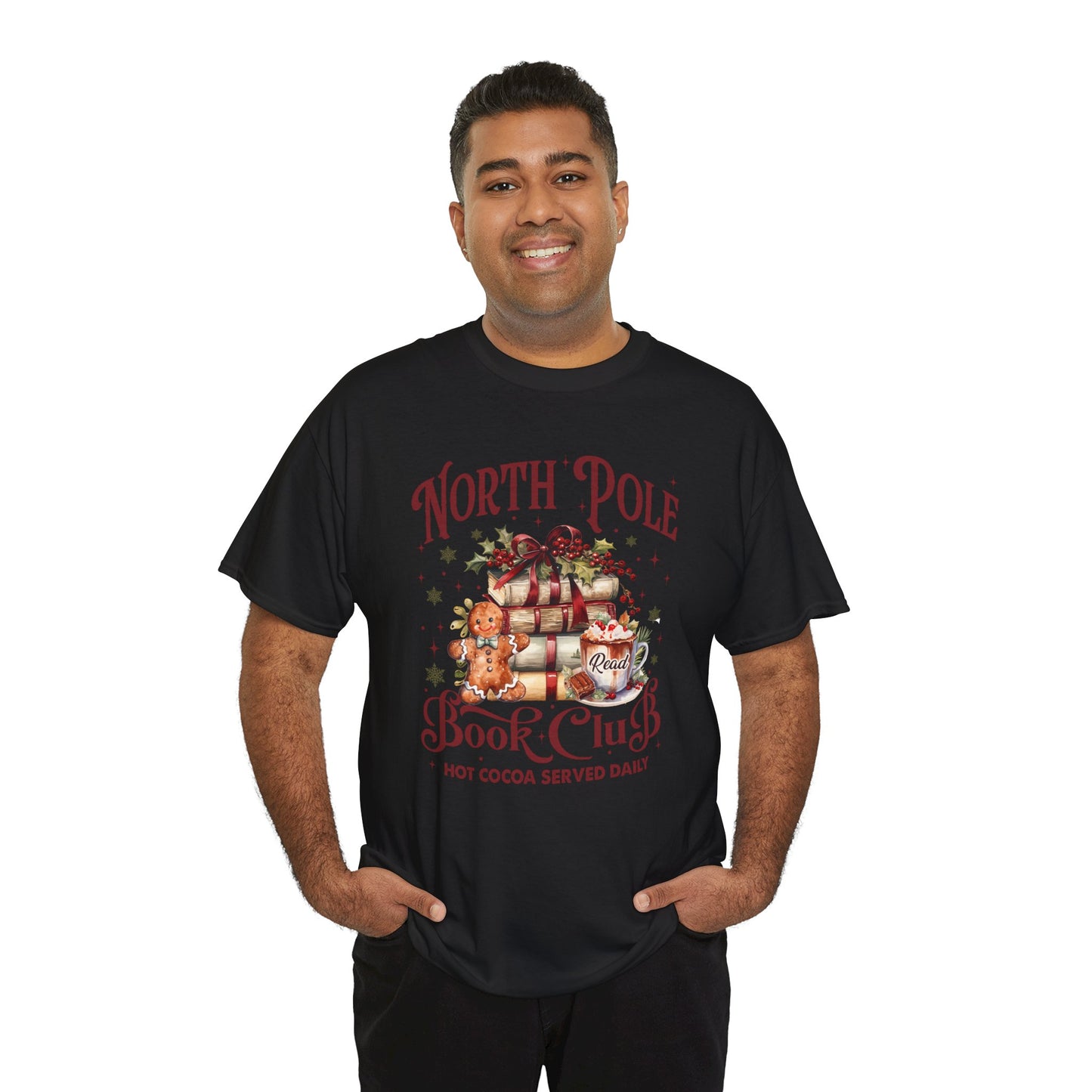 North Pole Book Club Unisex Heavy Cotton Tee - Sizes S - 5X