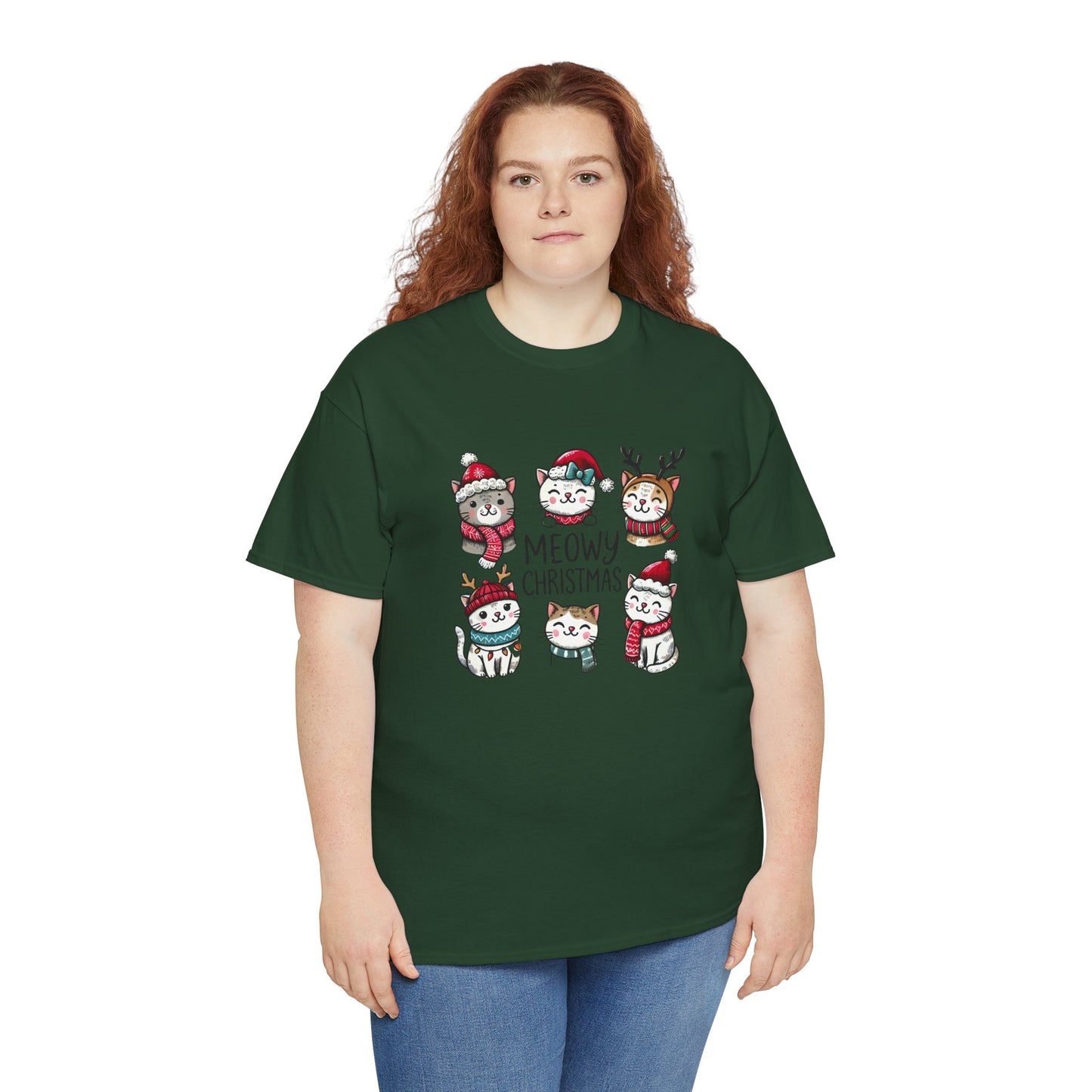 Meowy Christmas Unisex T-shirt - sizes S - 5X