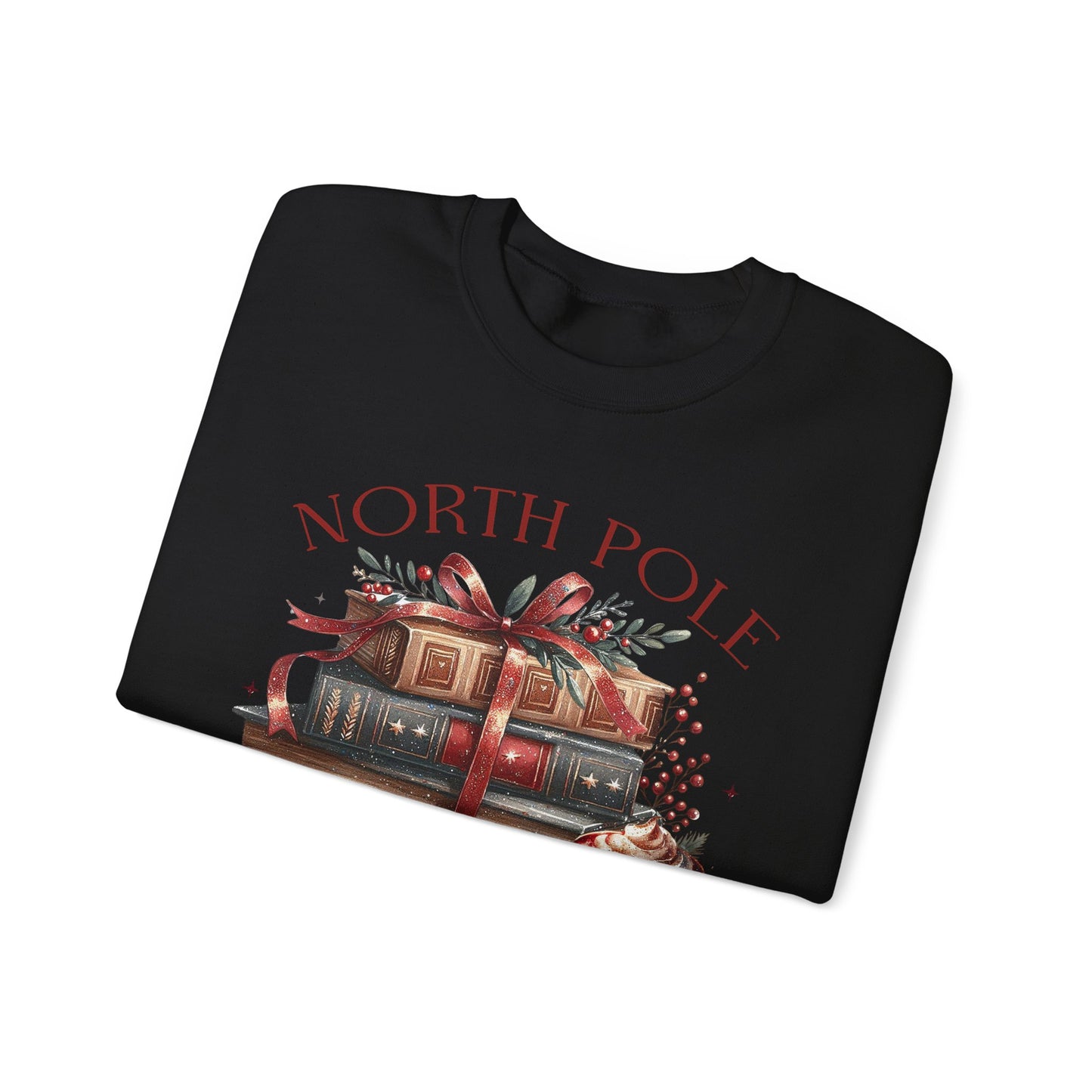 North Pole Book Club Unisex Heavy Blend Crewneck Sweatshirt - S - 5X