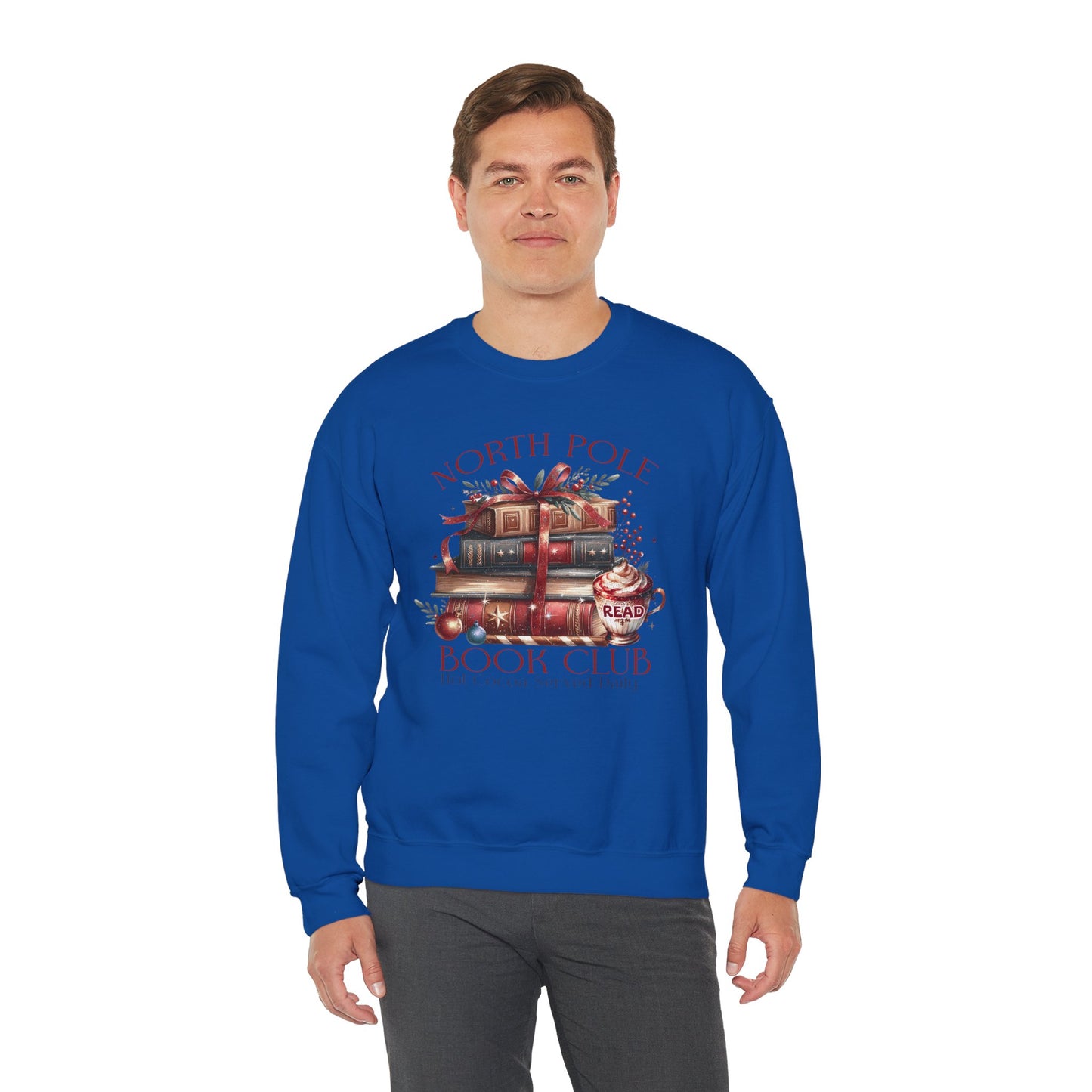 North Pole Book Club Unisex Heavy Blend™ Crewneck Sweatshirt - sizes S - 3X