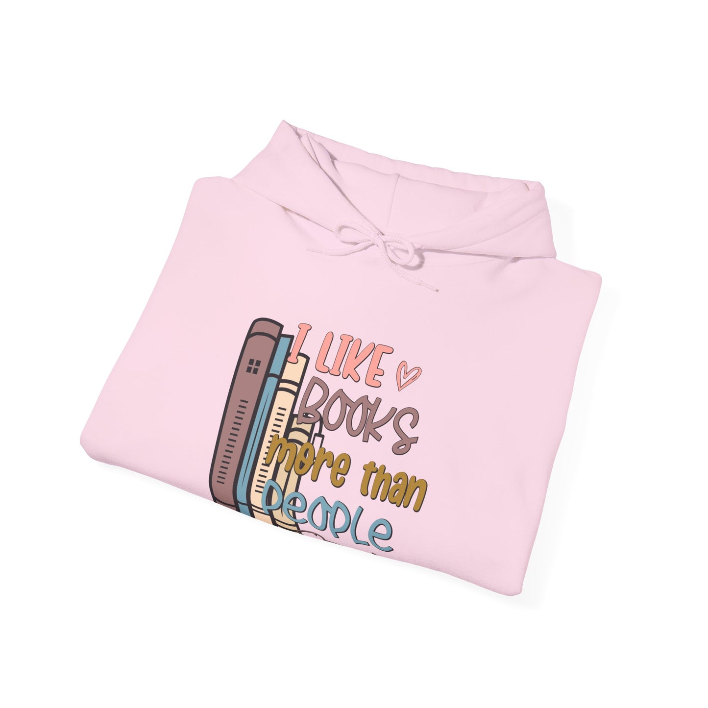 I like books more than people Unisex Heavy Blend™ Hooded Sweatshirt - sizes S - 3X