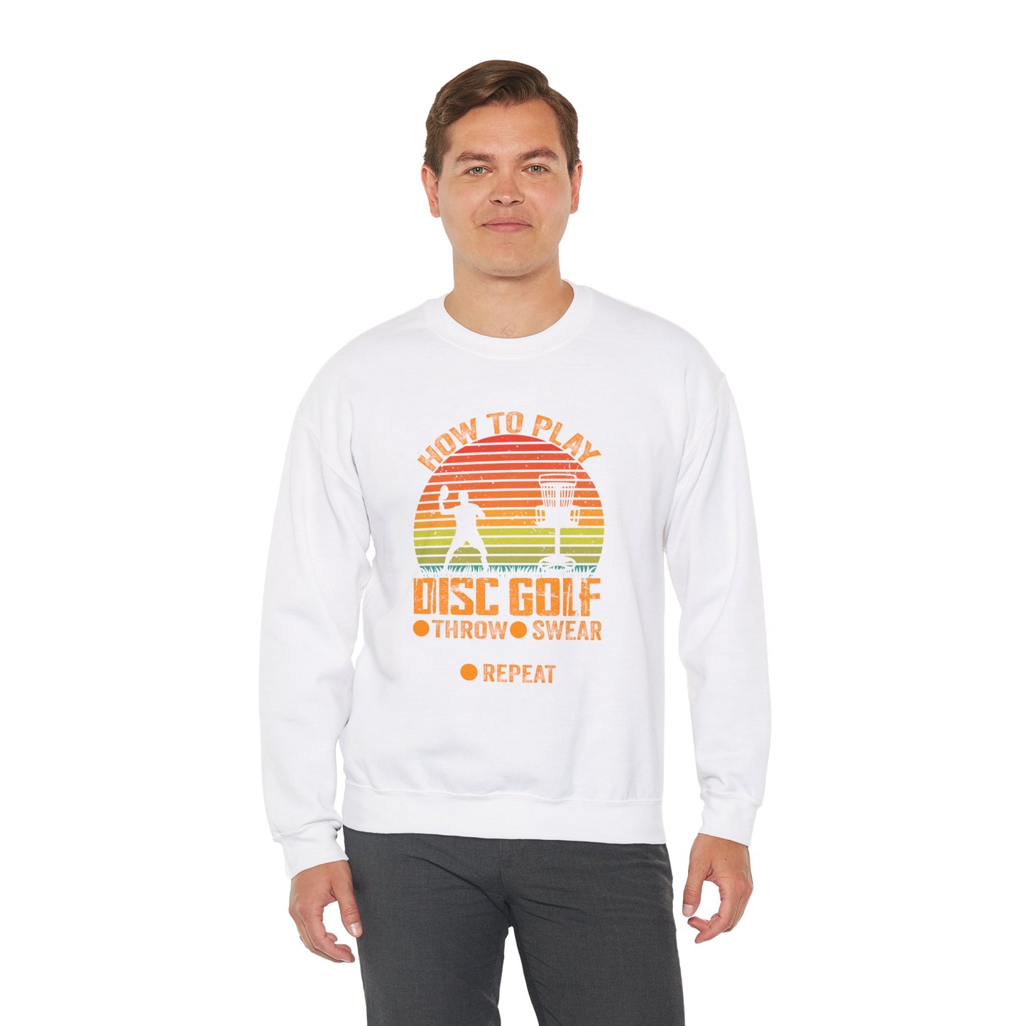 How to Disc Golf Unisex Heavy Blend™ Crewneck Sweatshirt - size S - 5X