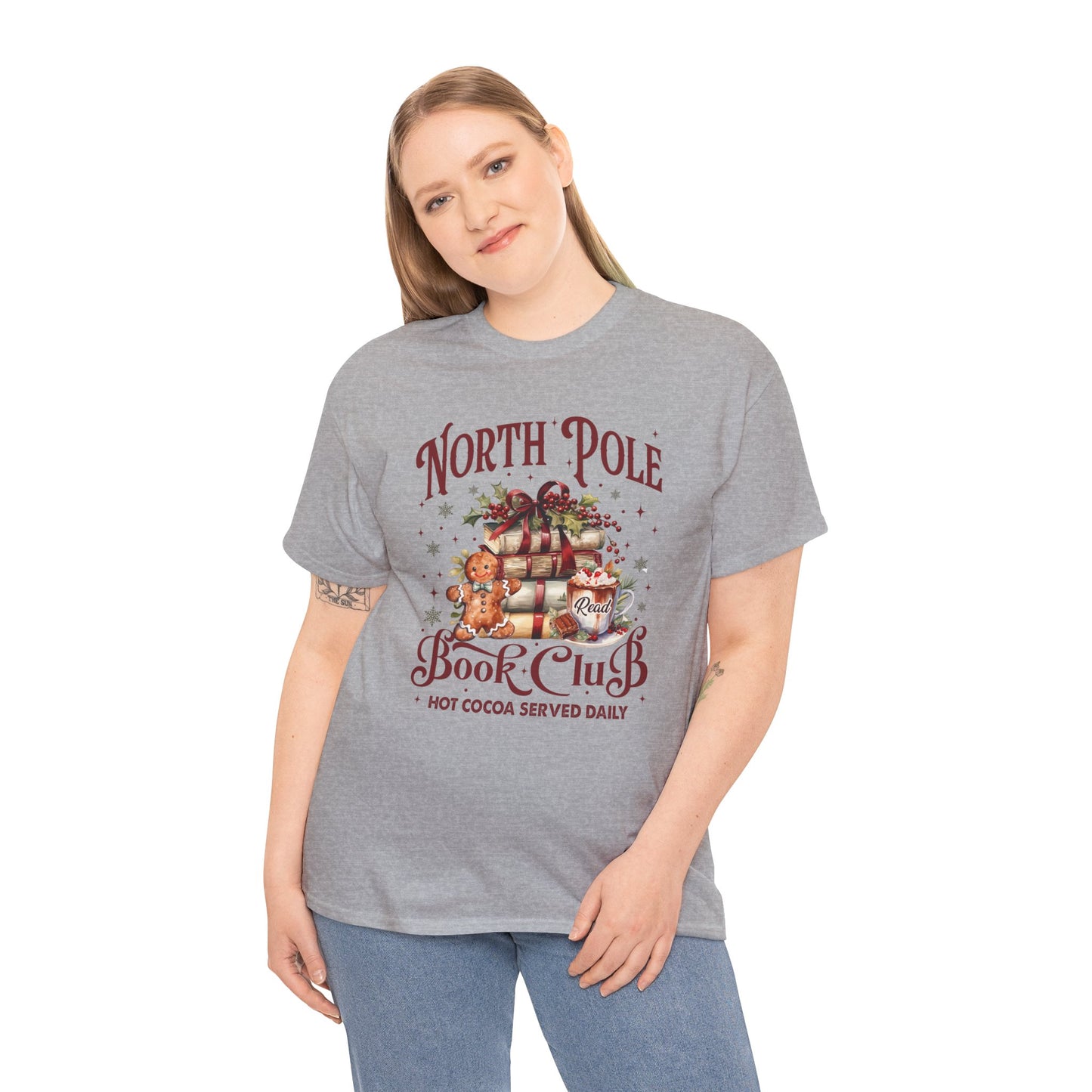 North Pole Book Club Unisex Heavy Cotton Tee - Sizes S - 5X