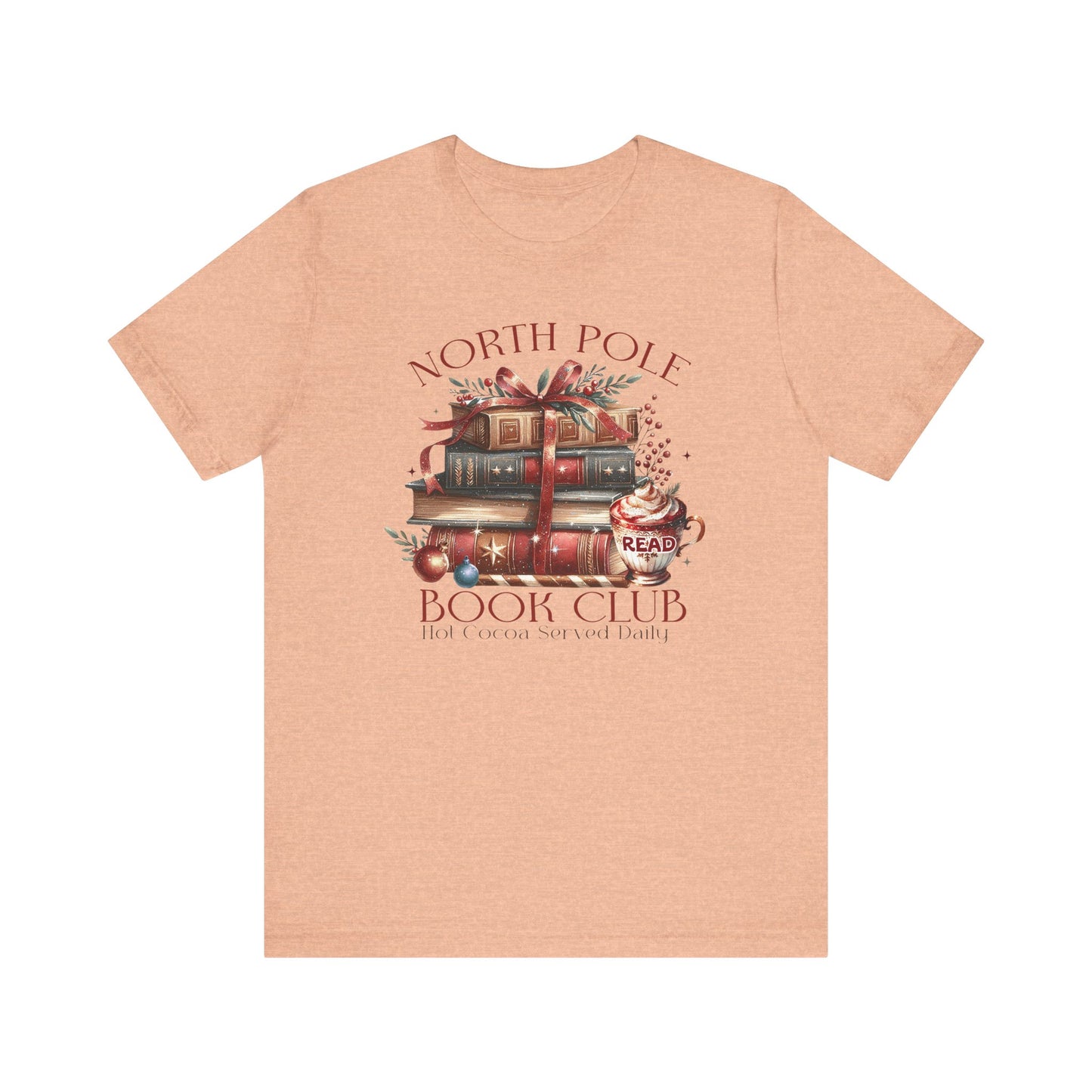 North Pole Book Club Unisex Jersey T-shirt - sizes S - 3X